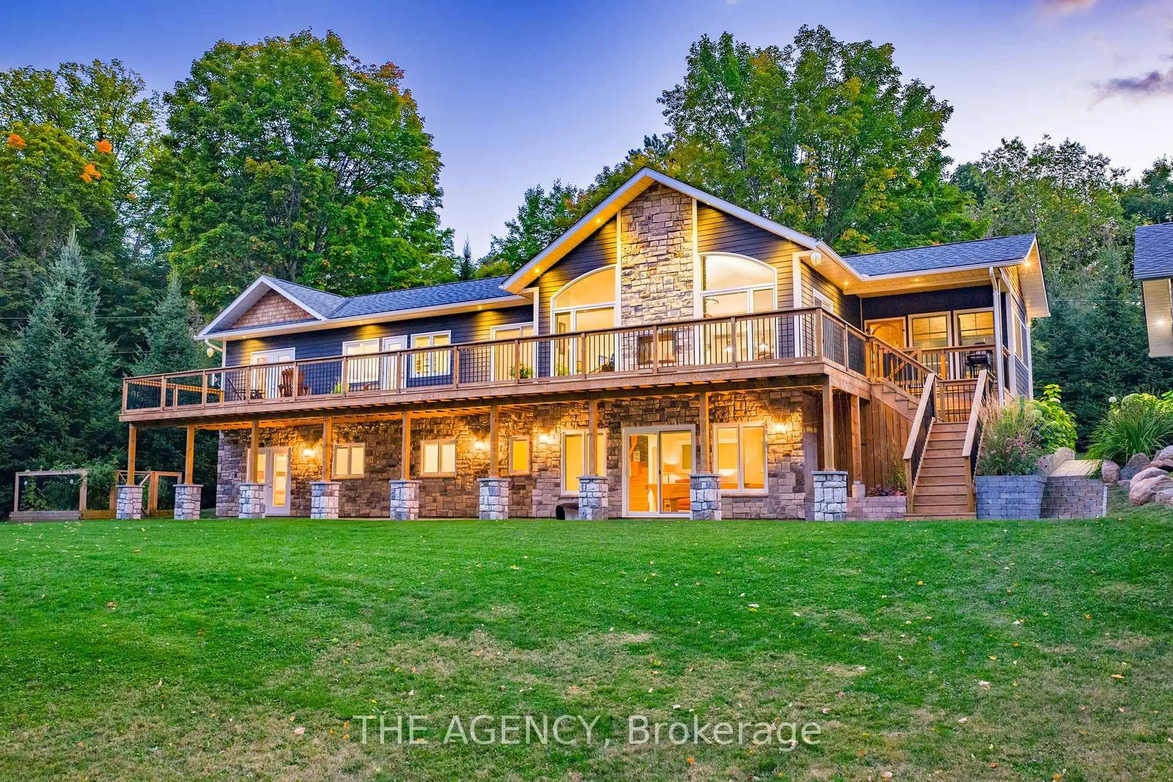 A pic from outside/outdoor area/front of a property/back of a property/a pic from drone, building for 1158 Camp Gayventure Crt, Minden Hills Ontario K0M 2K0