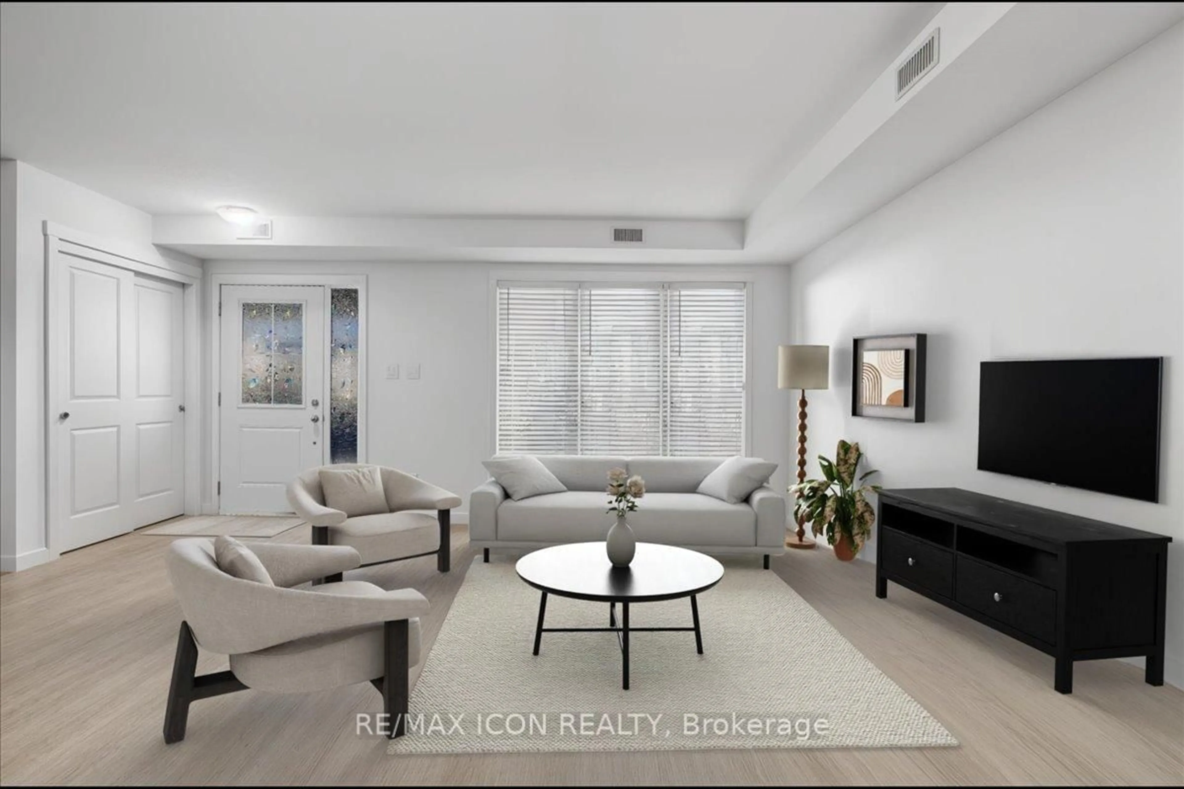 Living room with furniture, unknown for 160 Rochefort St #D11, Kitchener Ontario N2R 0L3
