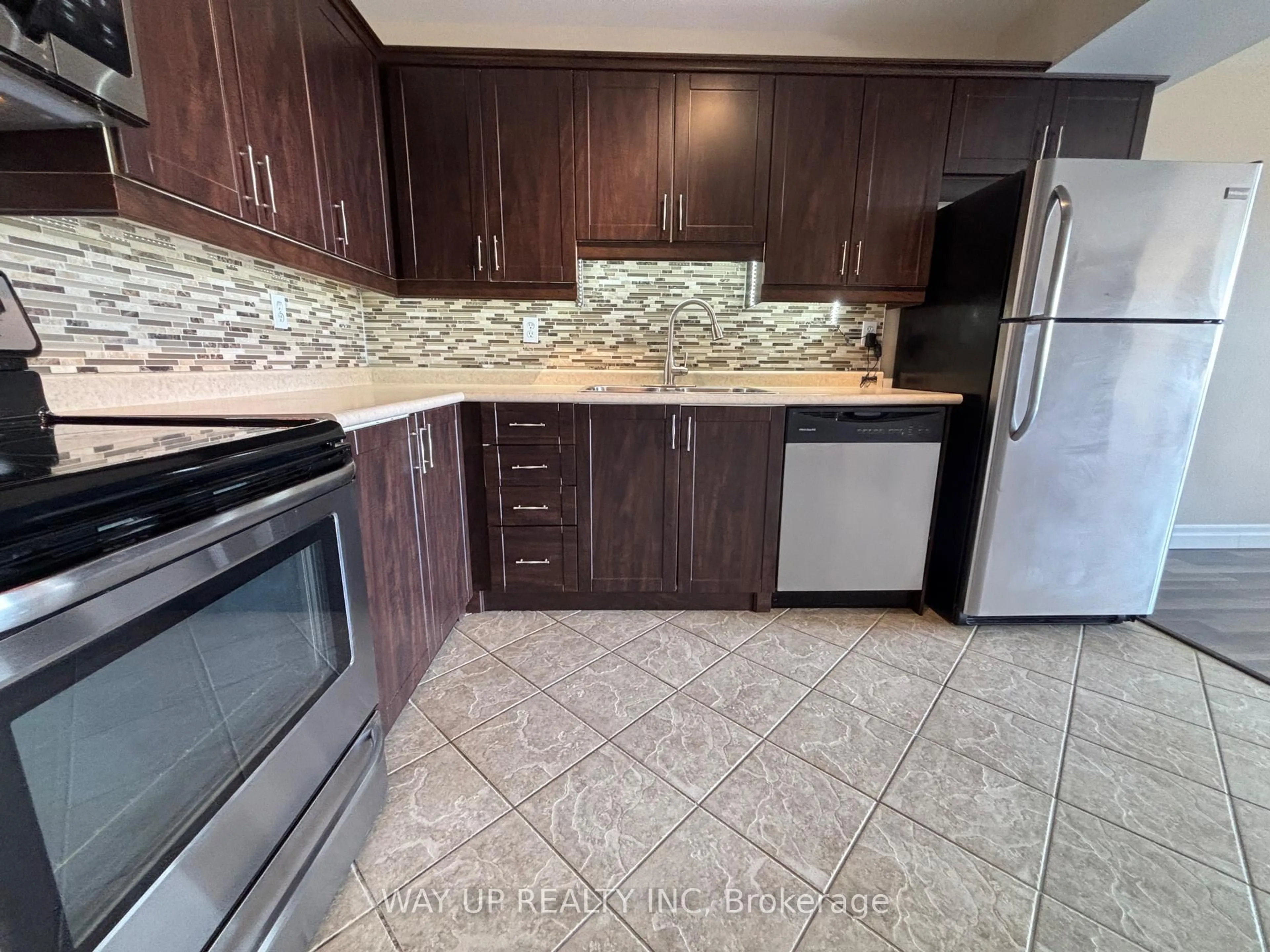 Standard kitchen, ceramic/tile floor for 30 Chapman Crt #904, London North Ontario N6G 4Y4