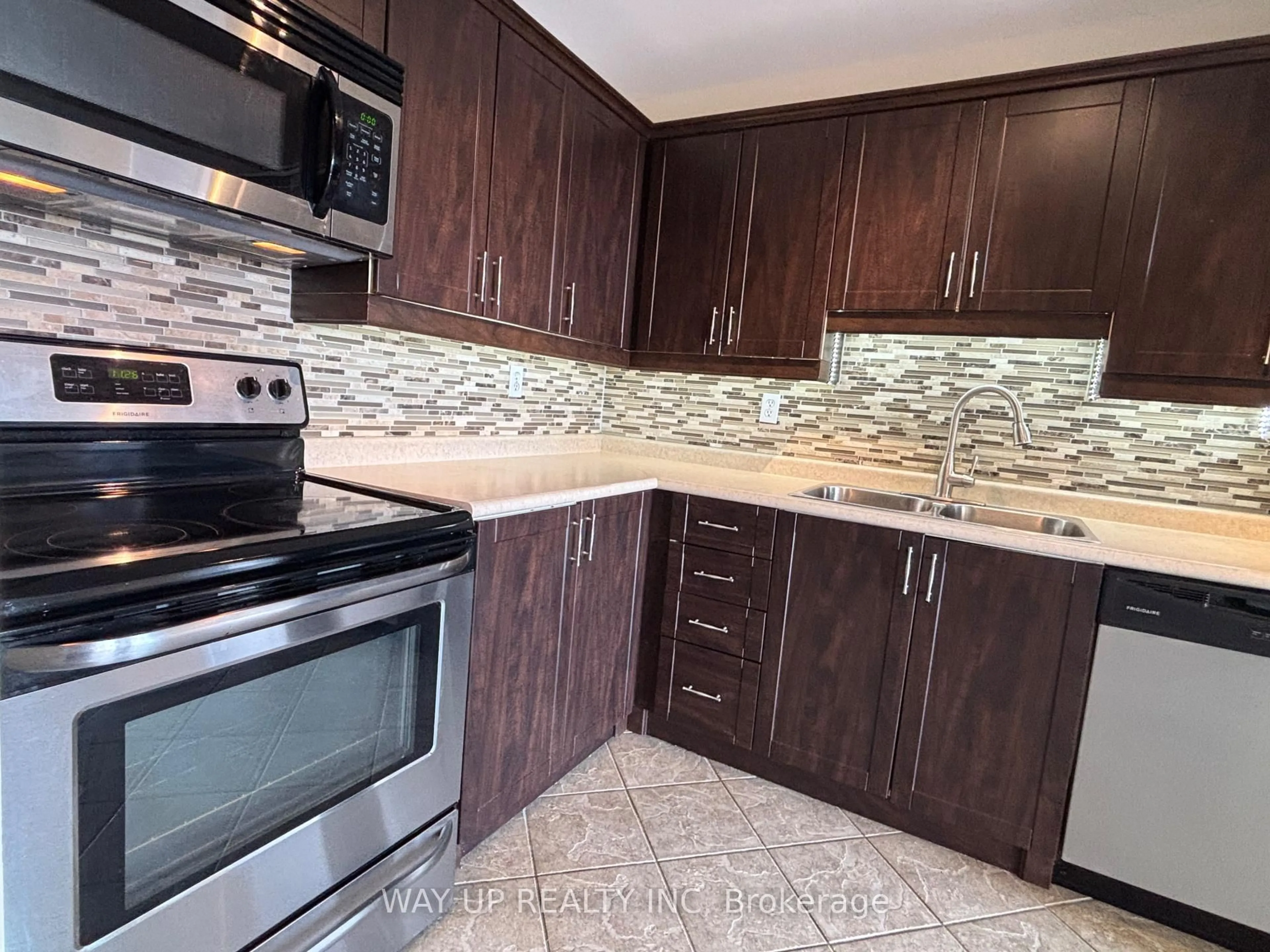 Standard kitchen, ceramic/tile floor for 30 Chapman Crt #904, London North Ontario N6G 4Y4