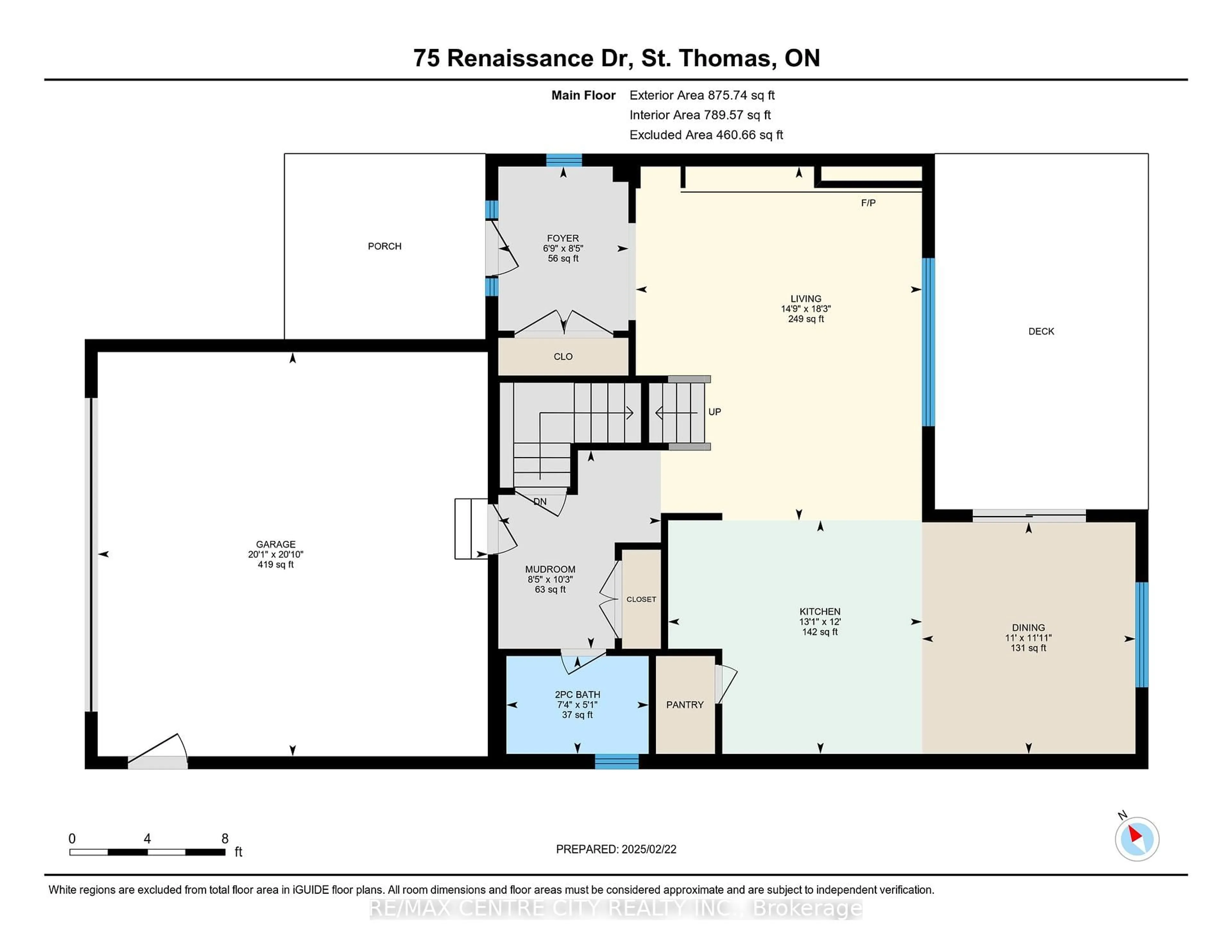 Floor plan for 75 Renaissance Dr, St. Thomas Ontario N5R 0K1