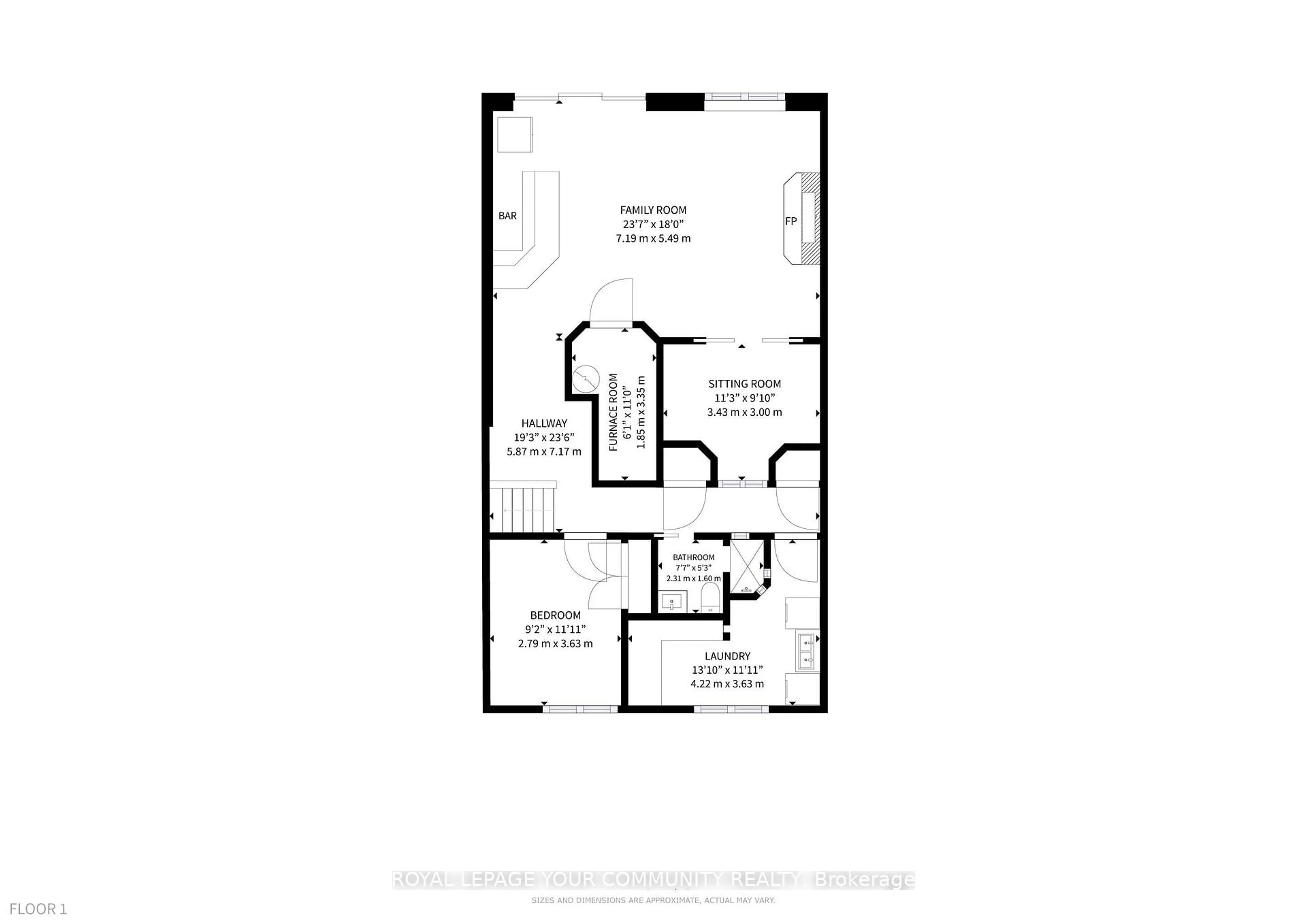 Floor plan for 16 Kalman Dr, Cavan Monaghan Ontario K0L 1B0
