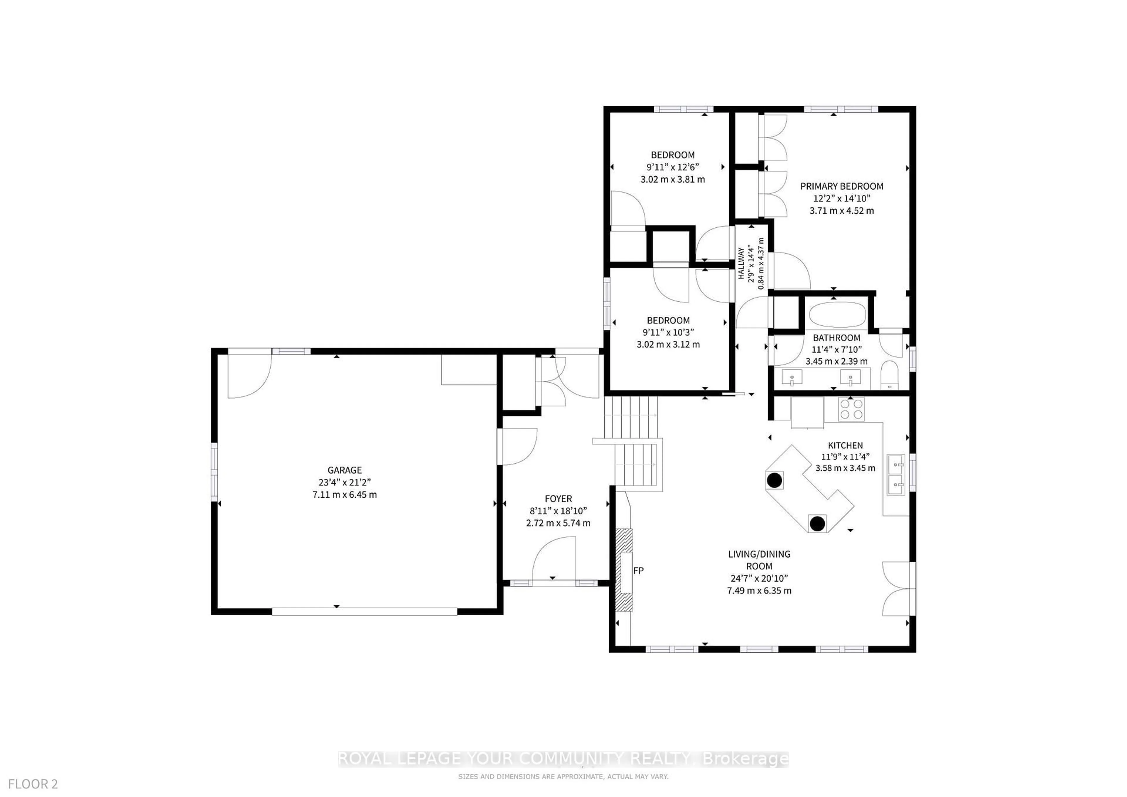 Floor plan for 16 Kalman Dr, Cavan Monaghan Ontario L0A 1G0