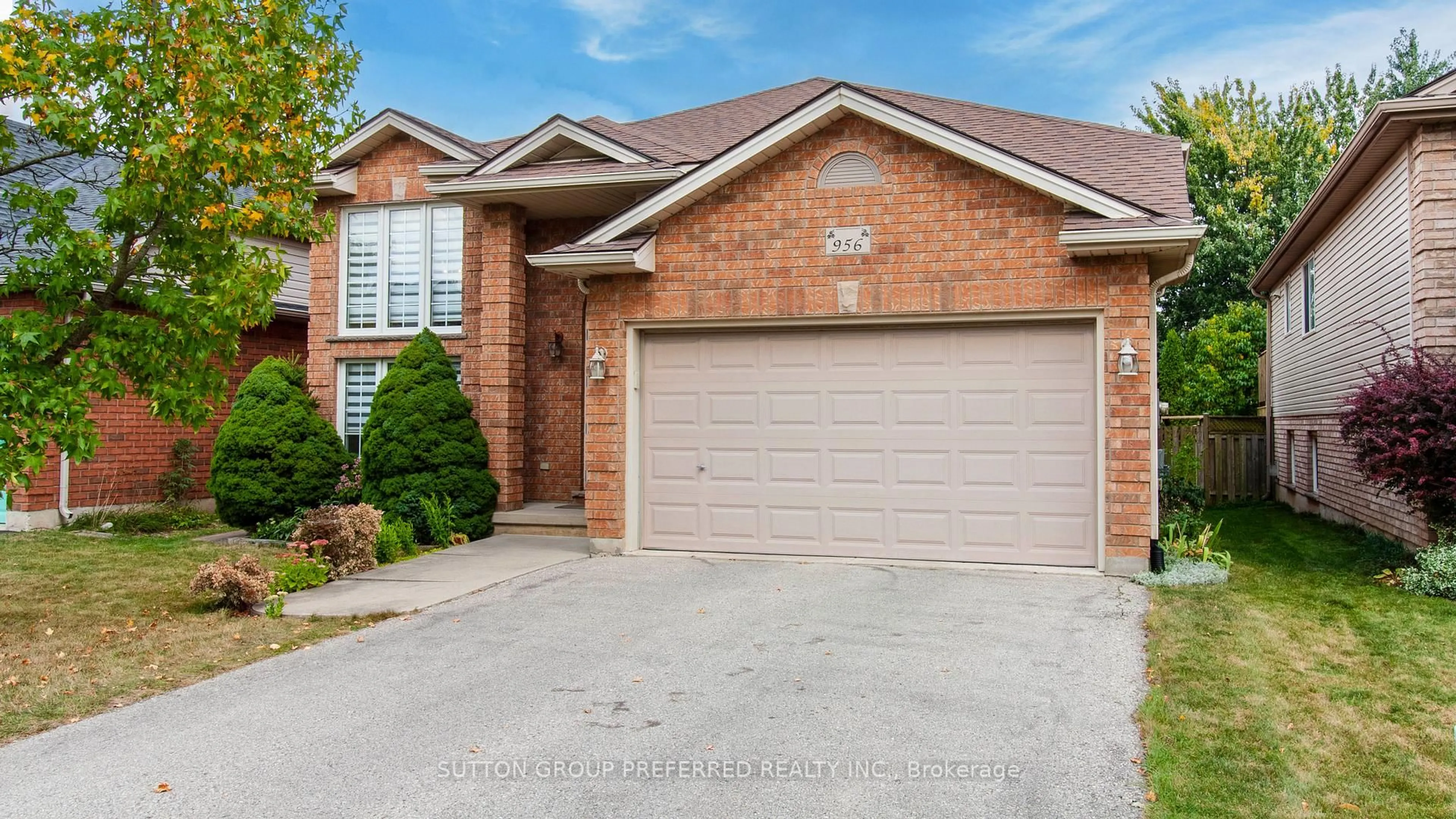 Home with brick exterior material, street for 956 Queensborough Crt, London North Ontario N6G 5K1