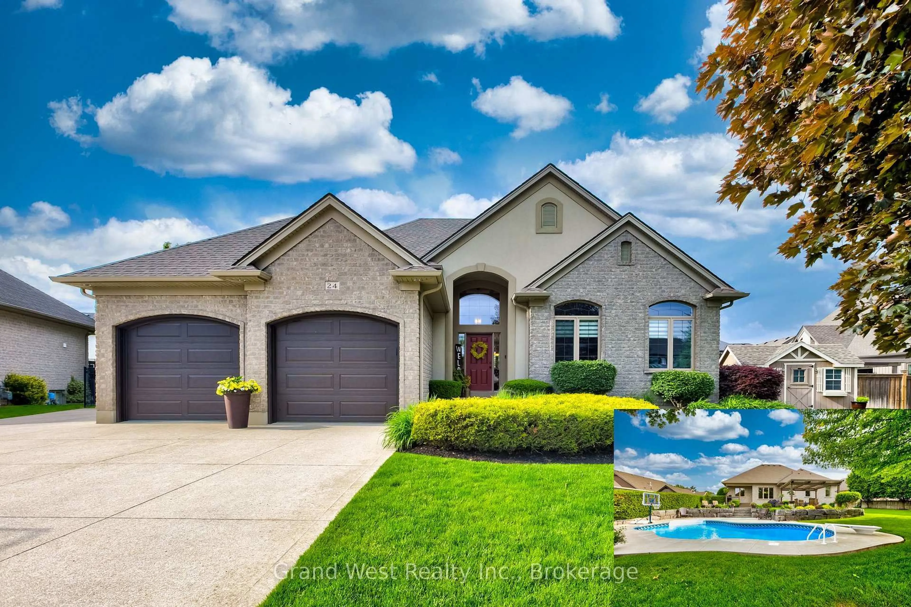 Home with brick exterior material, water/lake/river/ocean view for 24 Belmont Ave, Tillsonburg Ontario N4G 5W5