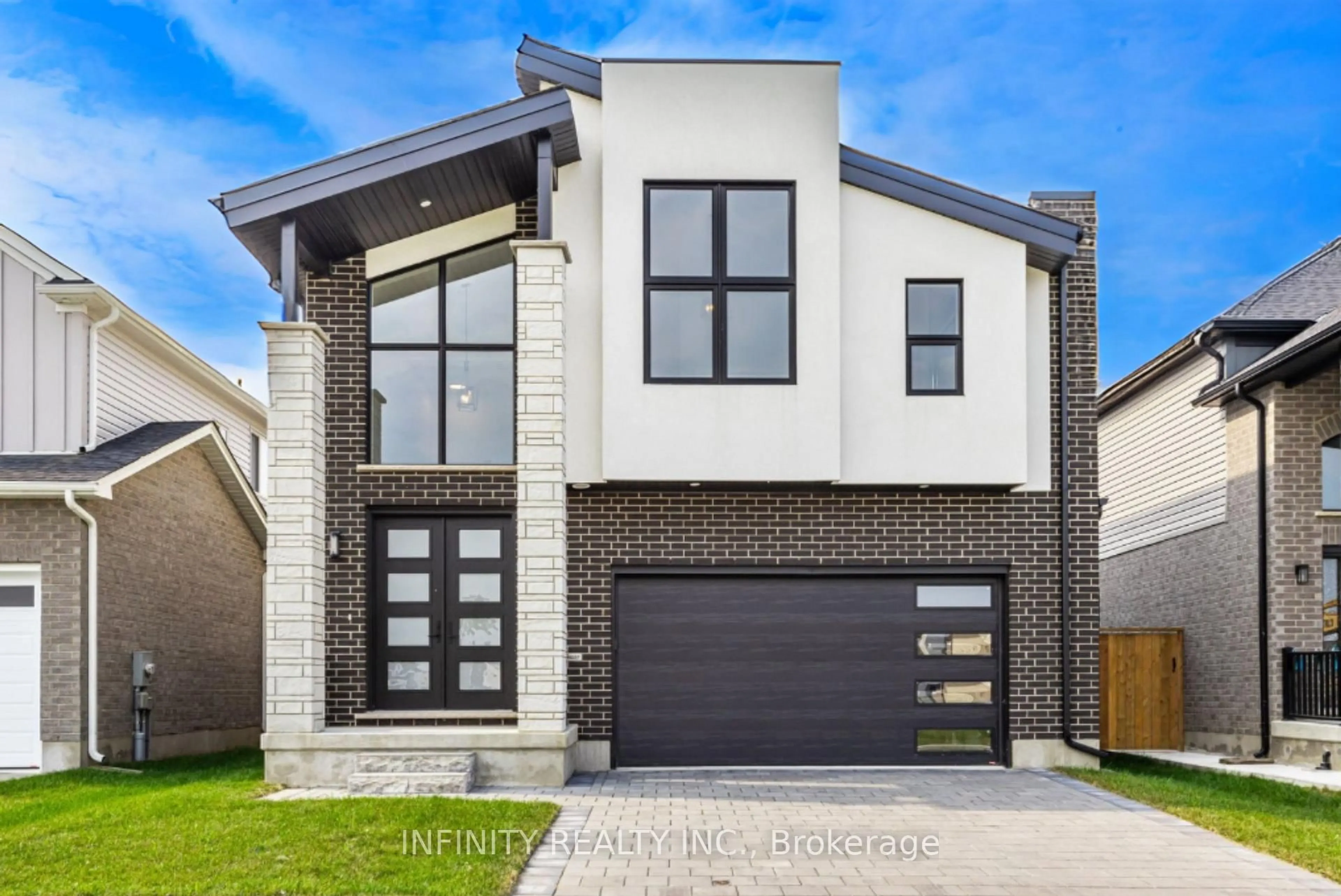 Home with brick exterior material, street for 157 Crestview Dr, Middlesex Centre Ontario N0L 1R0