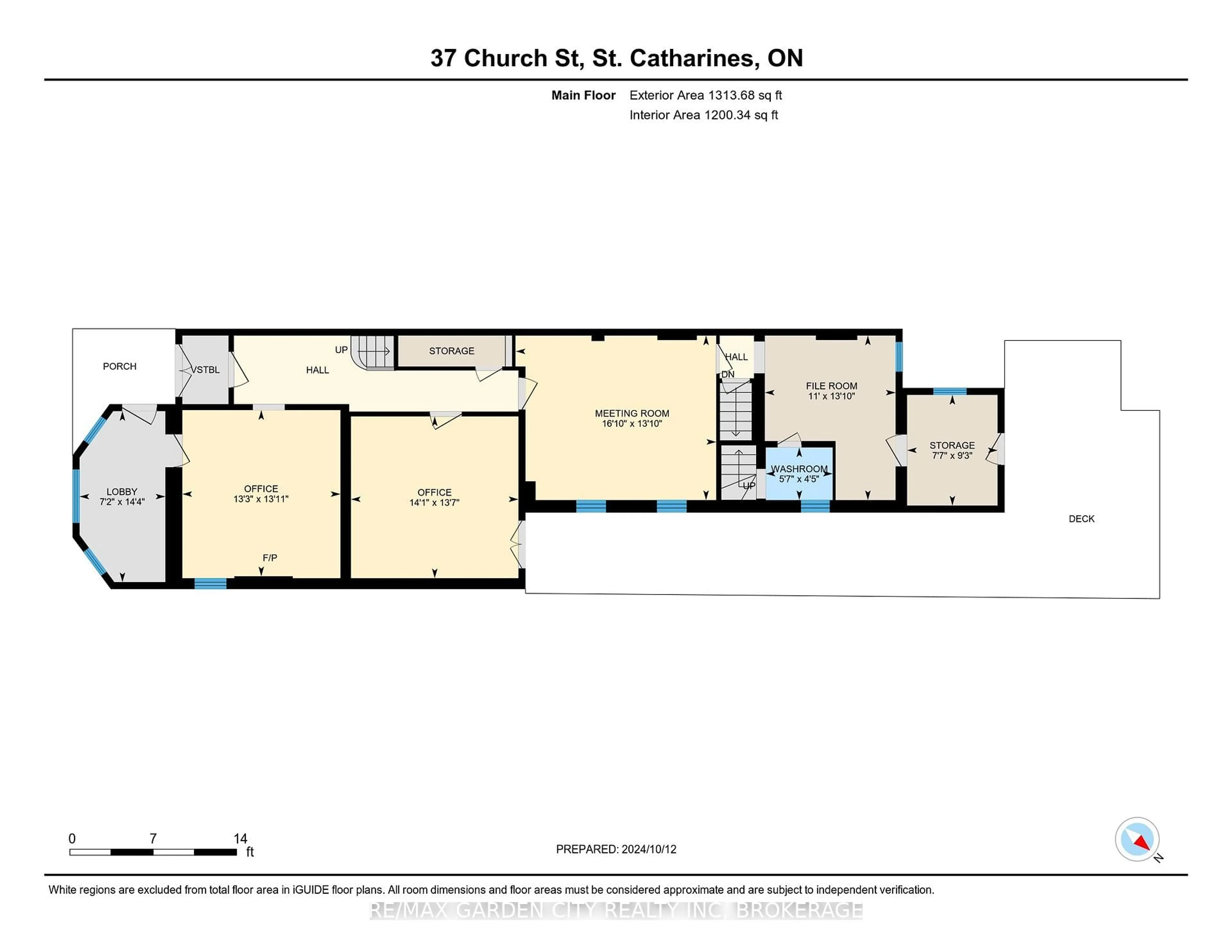 Floor plan for 37 Church St, St. Catharines Ontario L2R 3B7