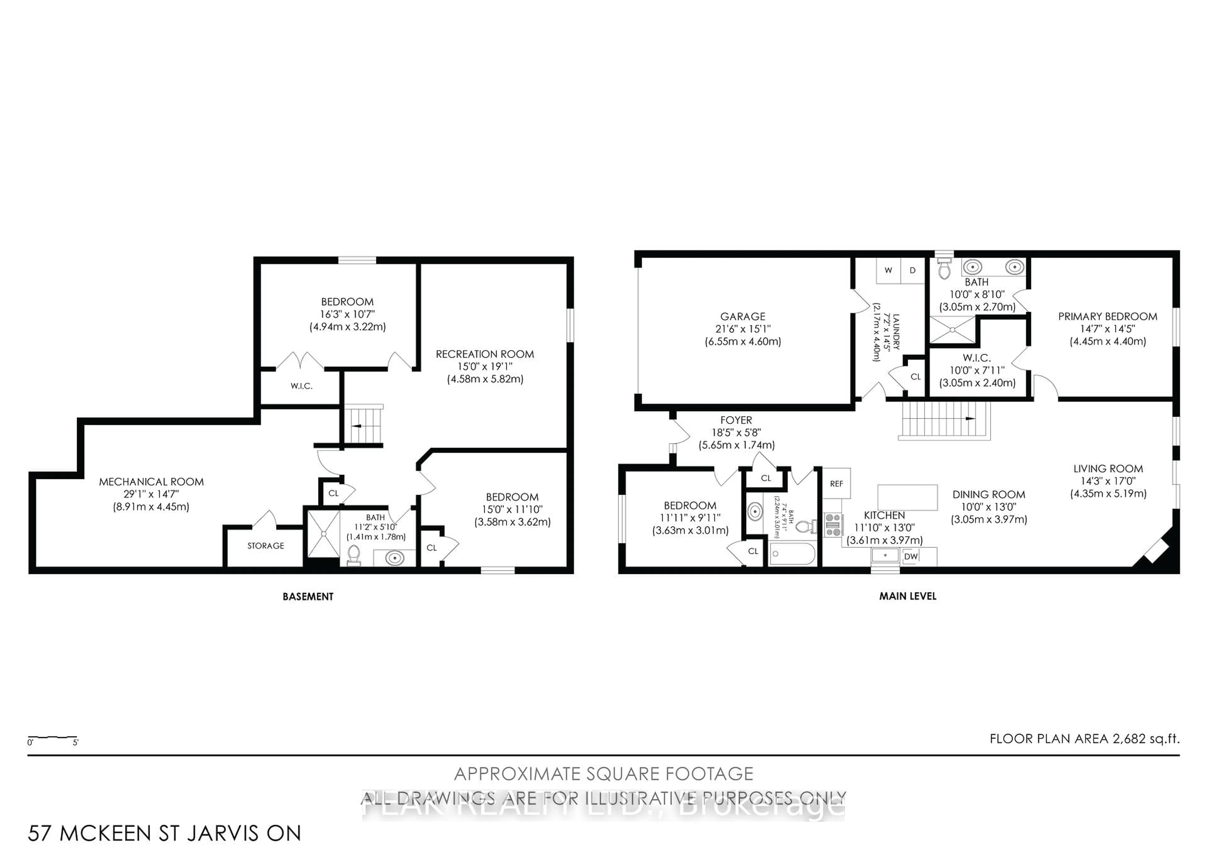 Floor plan for 57 Mckeen St, Haldimand Ontario N0A 1J0