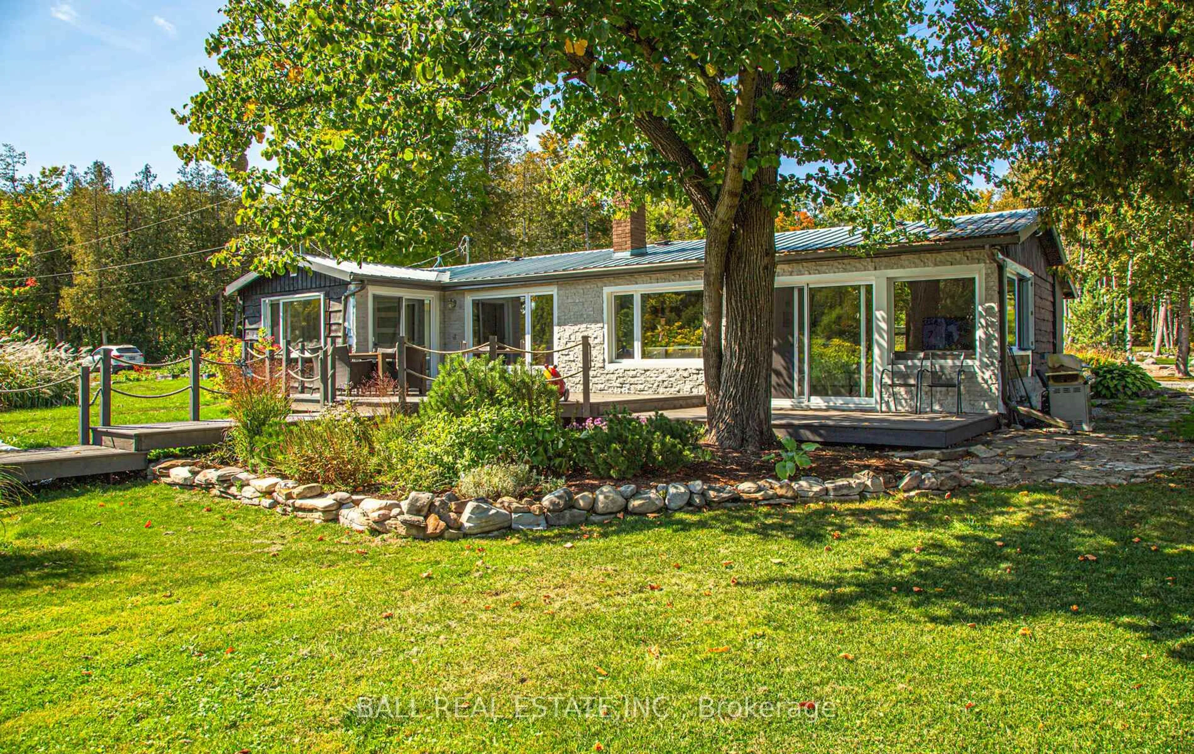 A pic from outside/outdoor area/front of a property/back of a property/a pic from drone, water/lake/river/ocean view for 497 Sawmill Rd, Douro-Dummer Ontario K0L 2H0