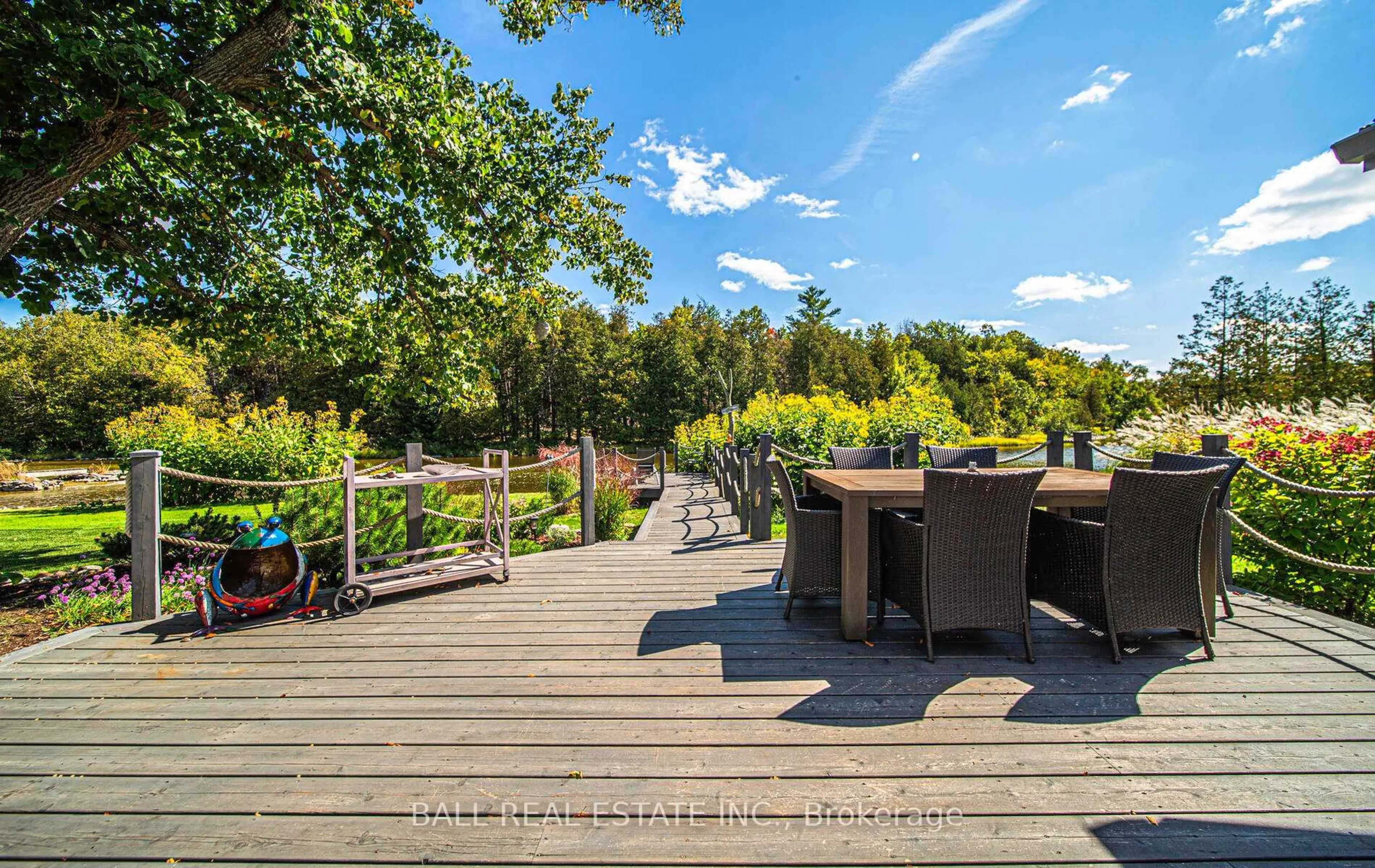 Patio, forest/trees view for 497 Sawmill Rd, Douro-Dummer Ontario K0L 2H0