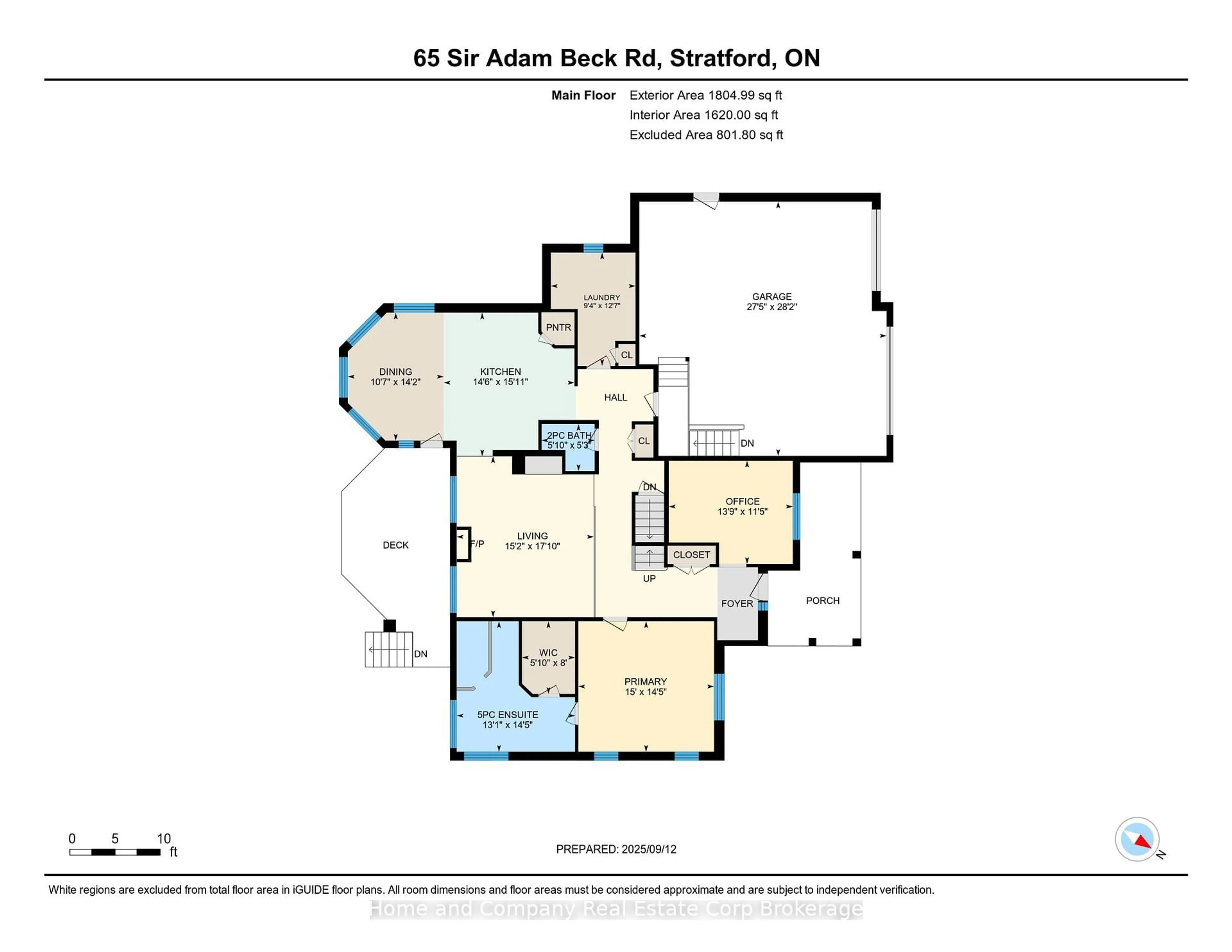 Floor plan for 65 Sir Adam Beck Rd, Stratford Ontario N5A 8B9