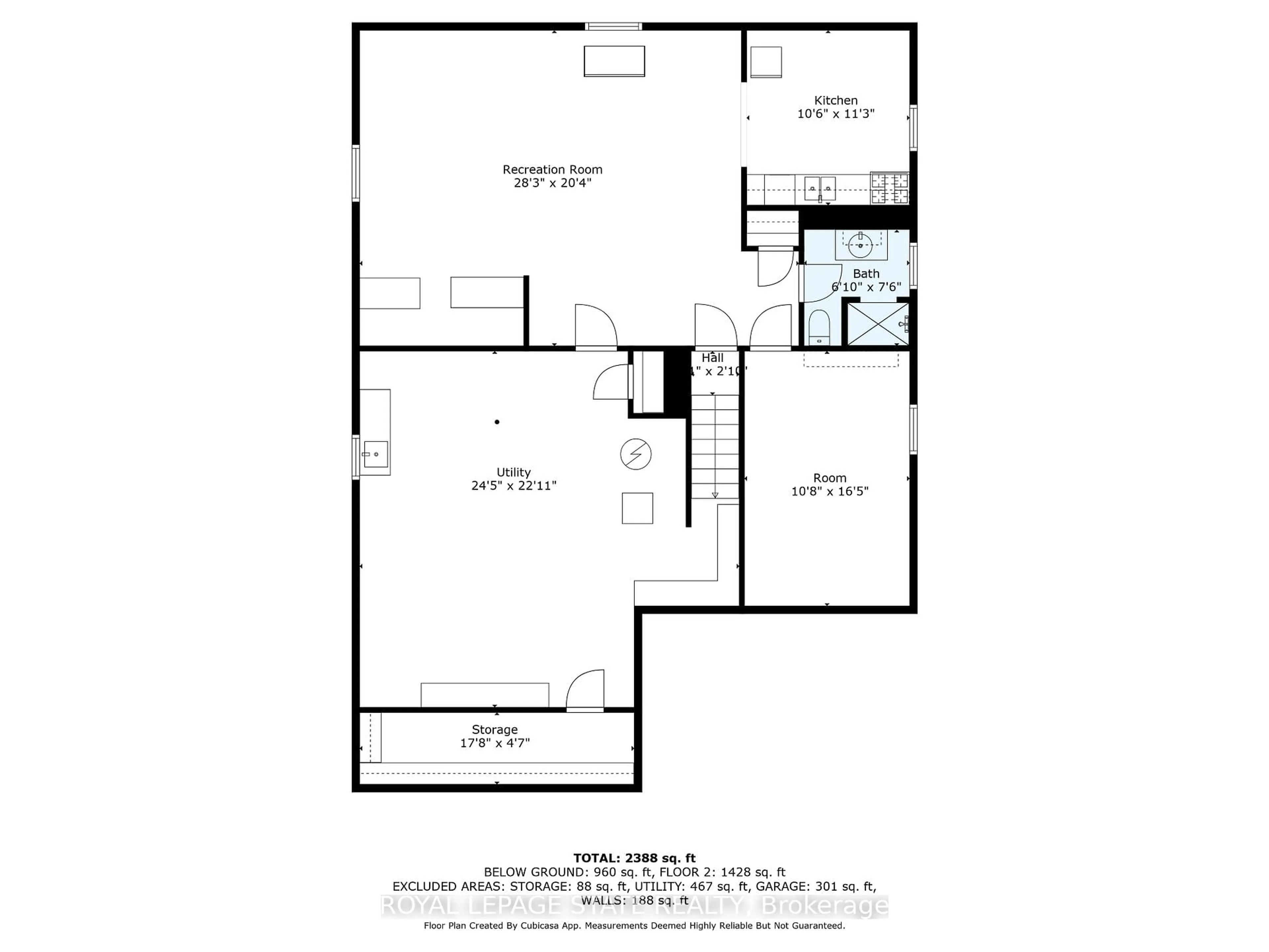 Floor plan for 96 Second Rd, Hamilton Ontario L8J 2V2
