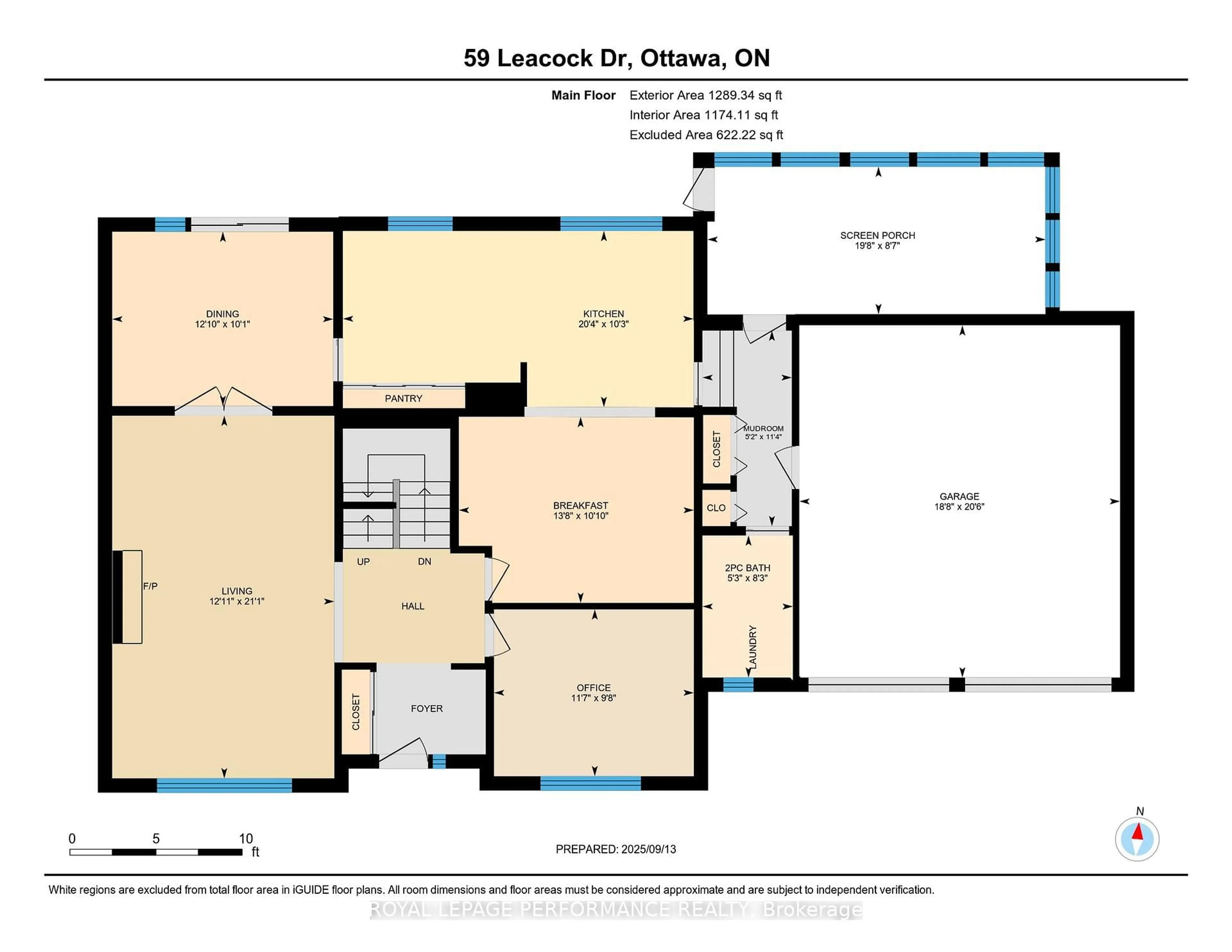 Floor plan for 59 Leacock Dr, Kanata Ontario K2K 1S4