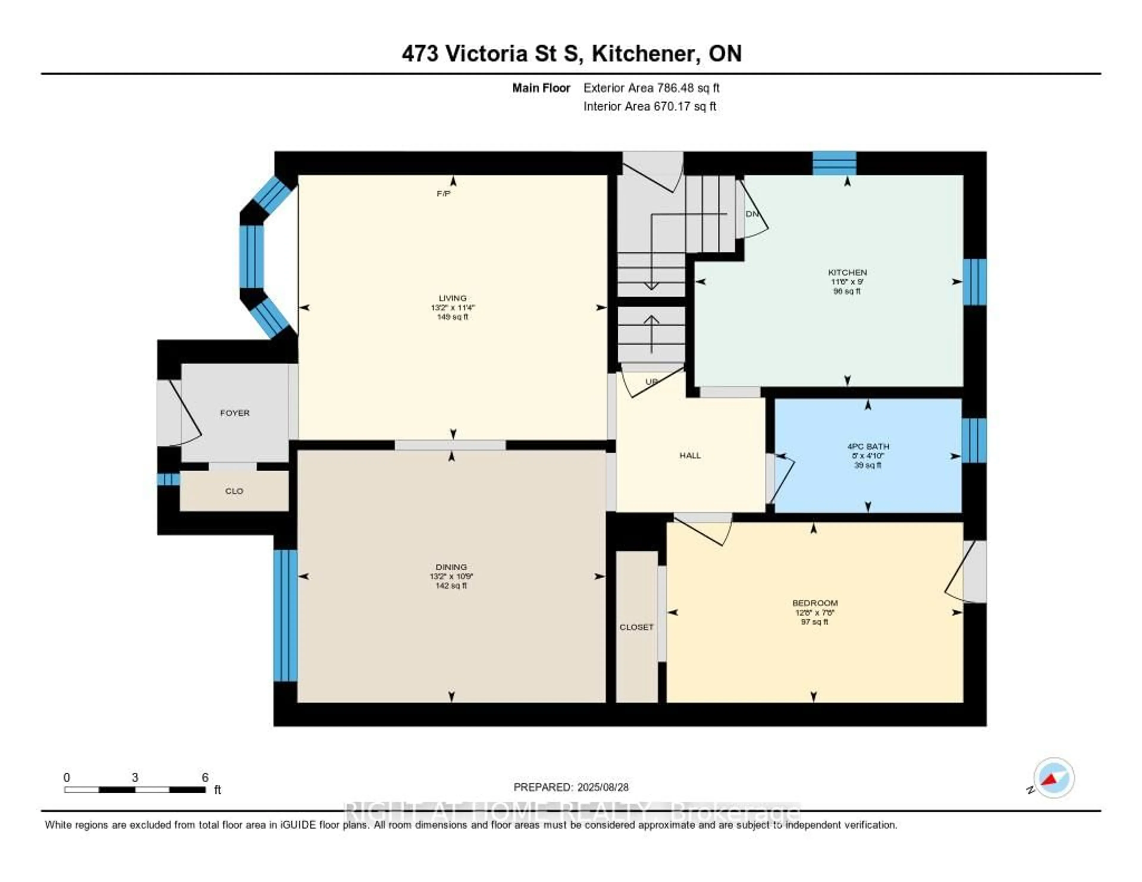 Floor plan for 473 Victoria Ave, Kitchener Ontario N2M 3A6