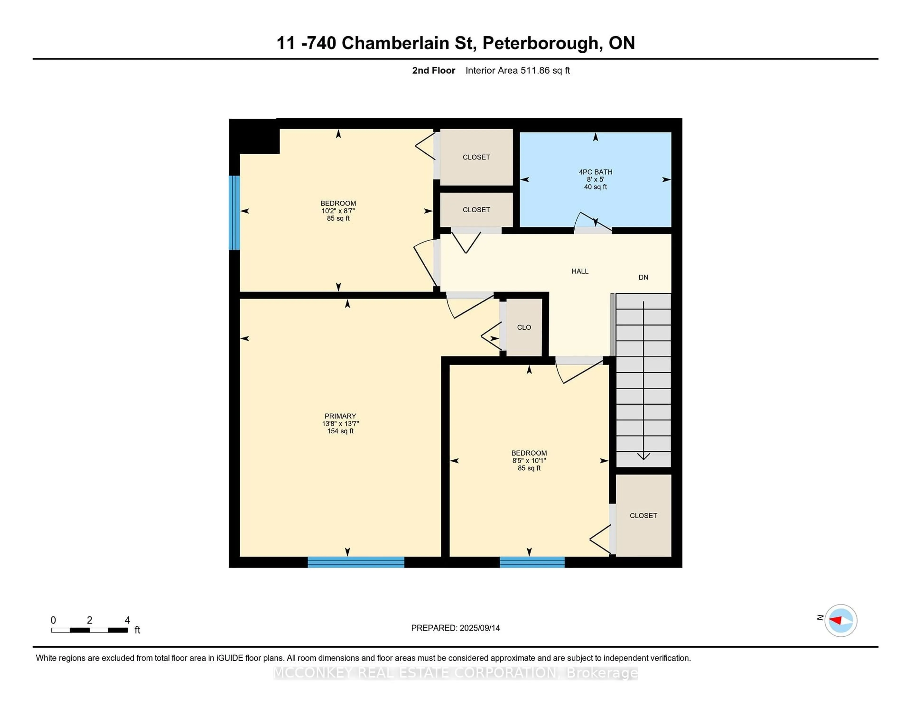 Floor plan for 740 Chamberlain St #11, Peterborough Ontario K9J 4M3