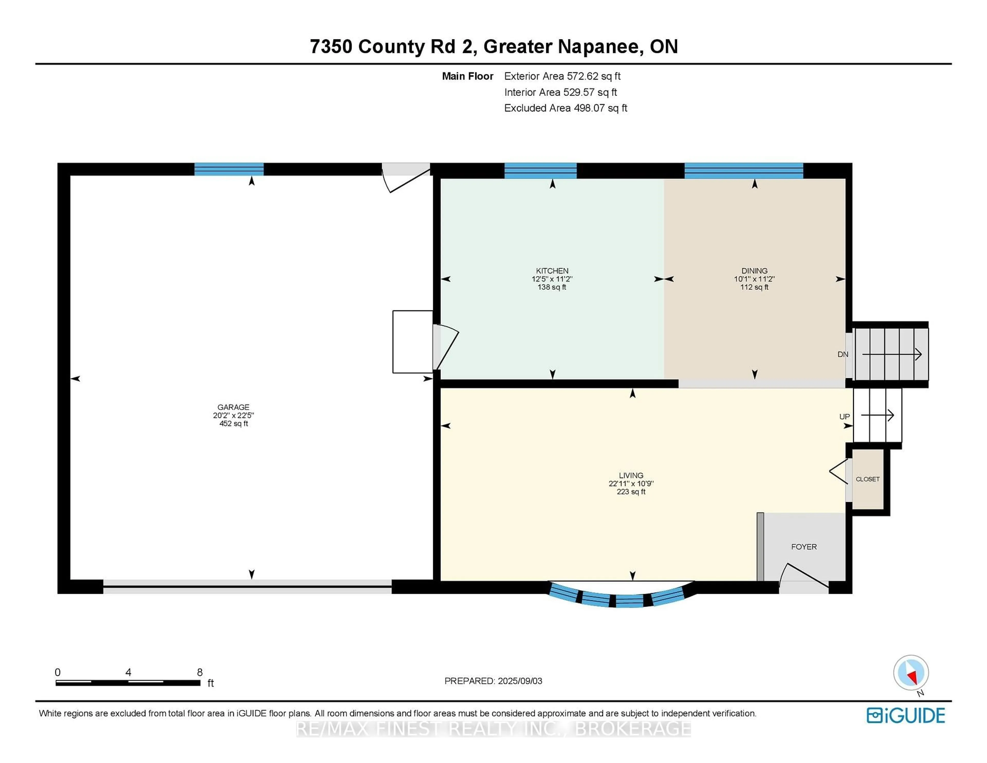 Floor plan for 7350 County Road 2, Napanee Ontario K7R 3K6