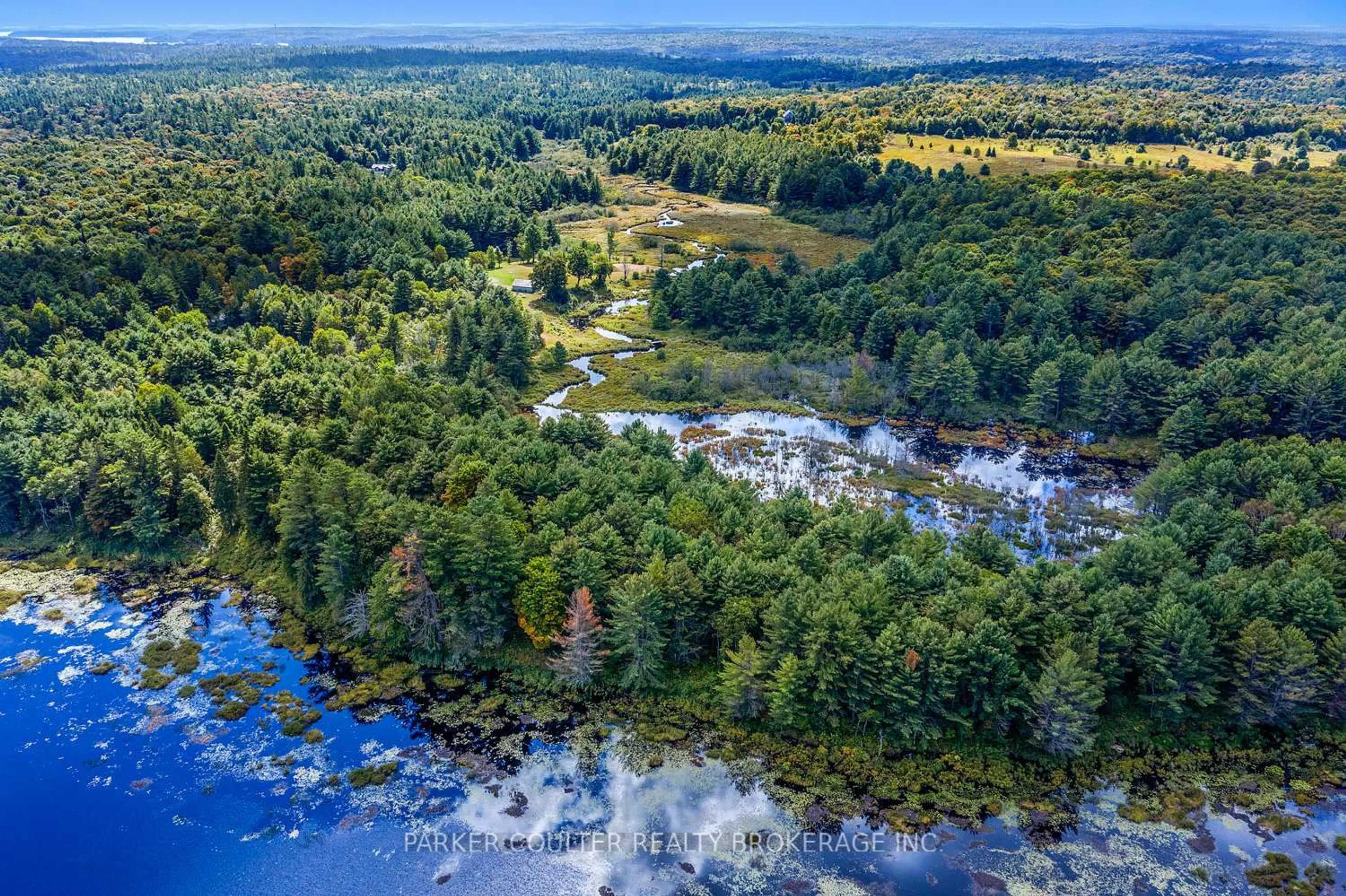 A pic from outside/outdoor area/front of a property/back of a property/a pic from drone, water/lake/river/ocean view for 259 Nippissing Rd, Seguin Ontario P0C 1J0