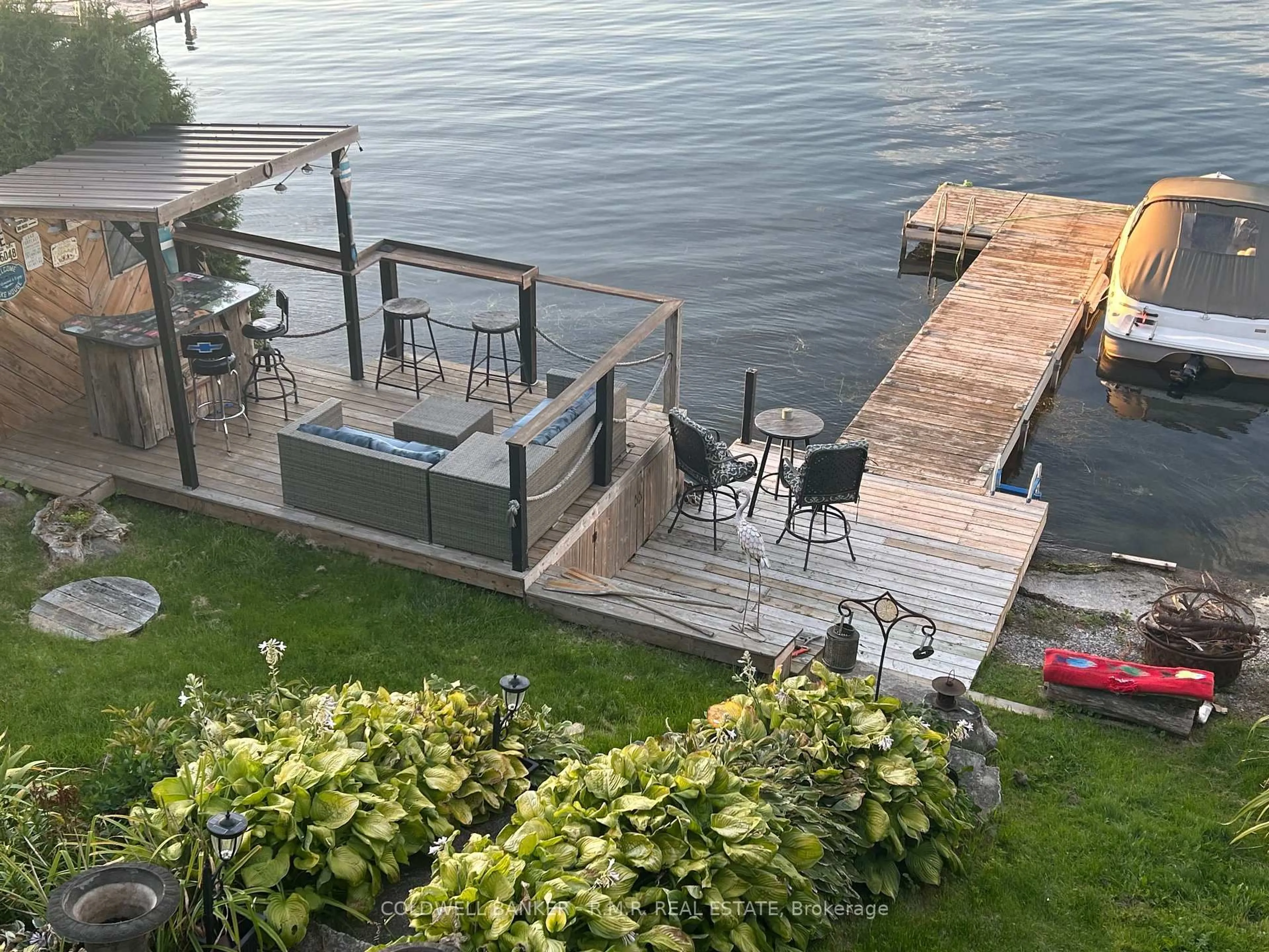 Patio, water/lake/river/ocean view for 6108-9 Curtis Point Rd, Alnwick/Haldimand Ontario K0K 2X0