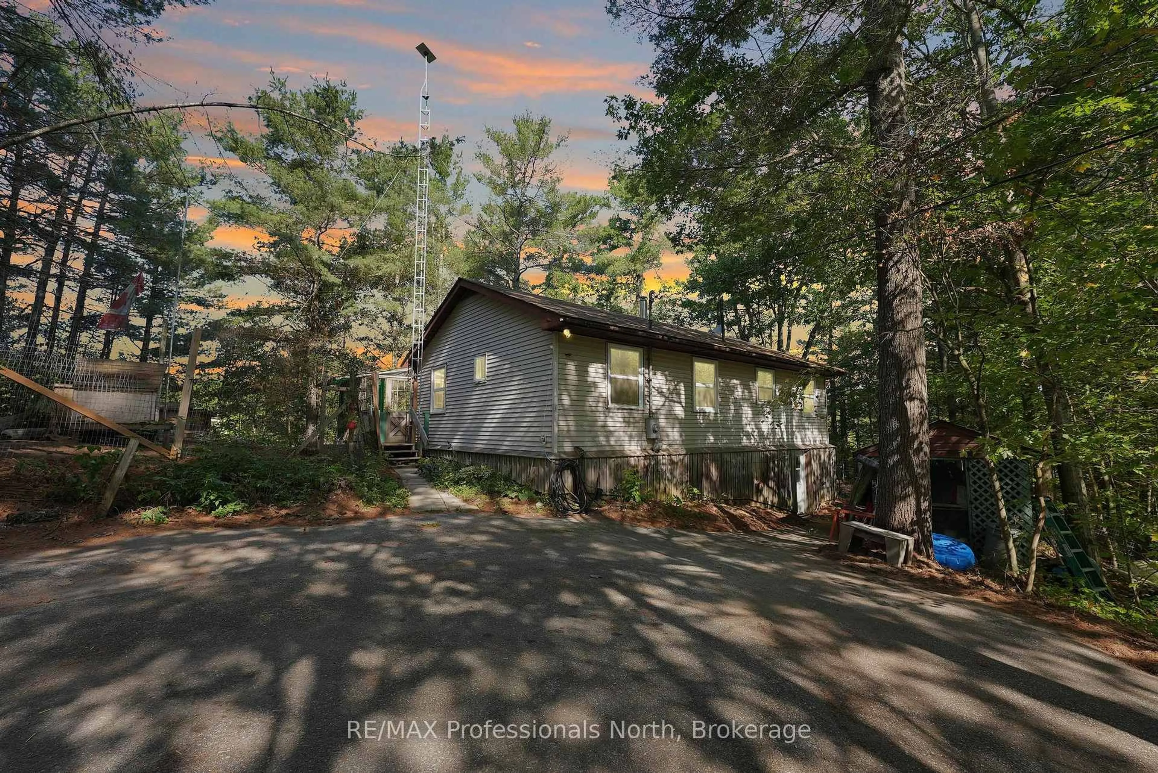 A pic from outside/outdoor area/front of a property/back of a property/a pic from drone, forest/trees view for 1021 Millwoods Rd, Algonquin Highlands Ontario K0M 1S0