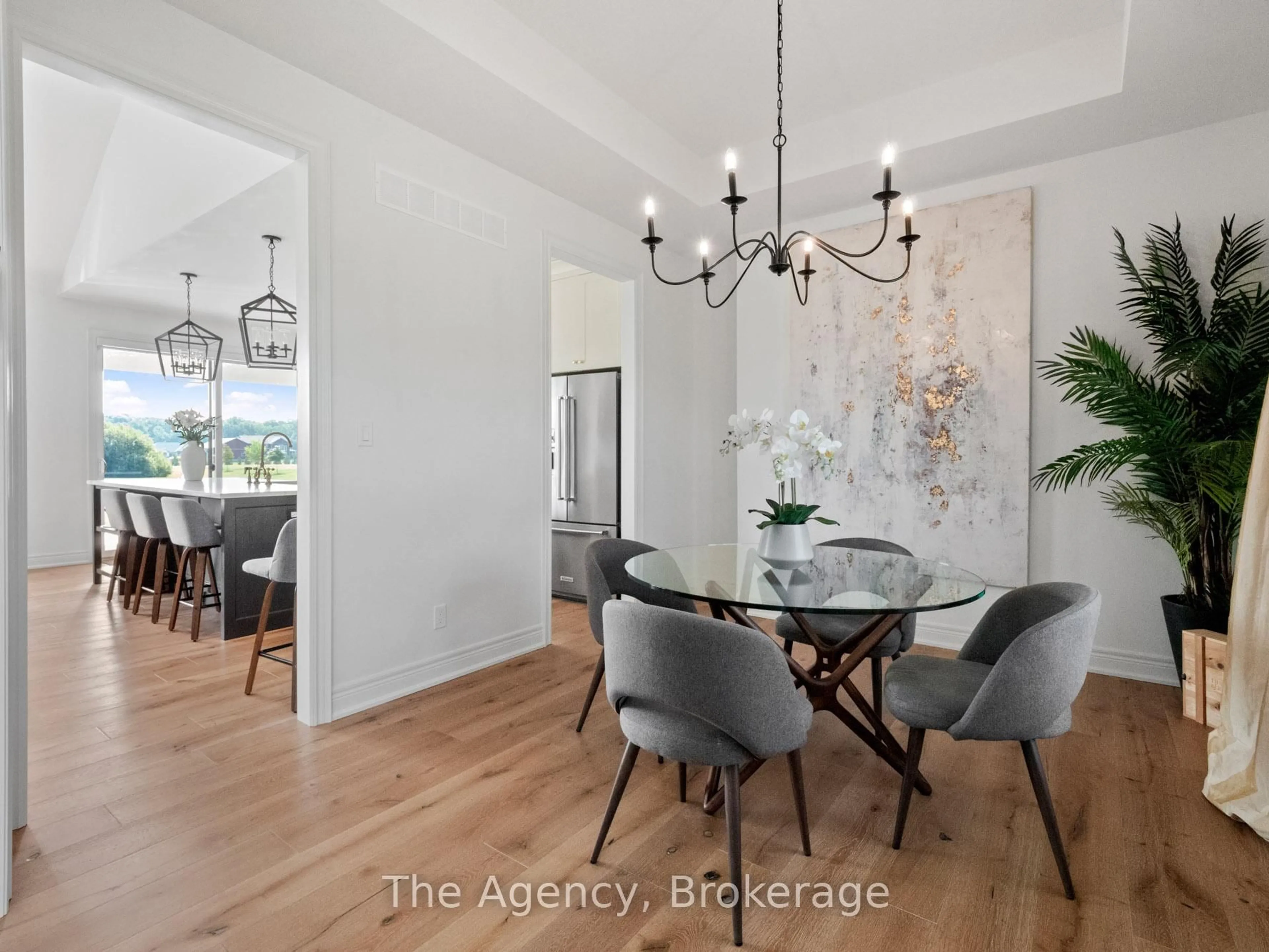 Dining room, wood/laminate floor for 51075 Deeks Rd, Wainfleet Ontario L0S 1V0