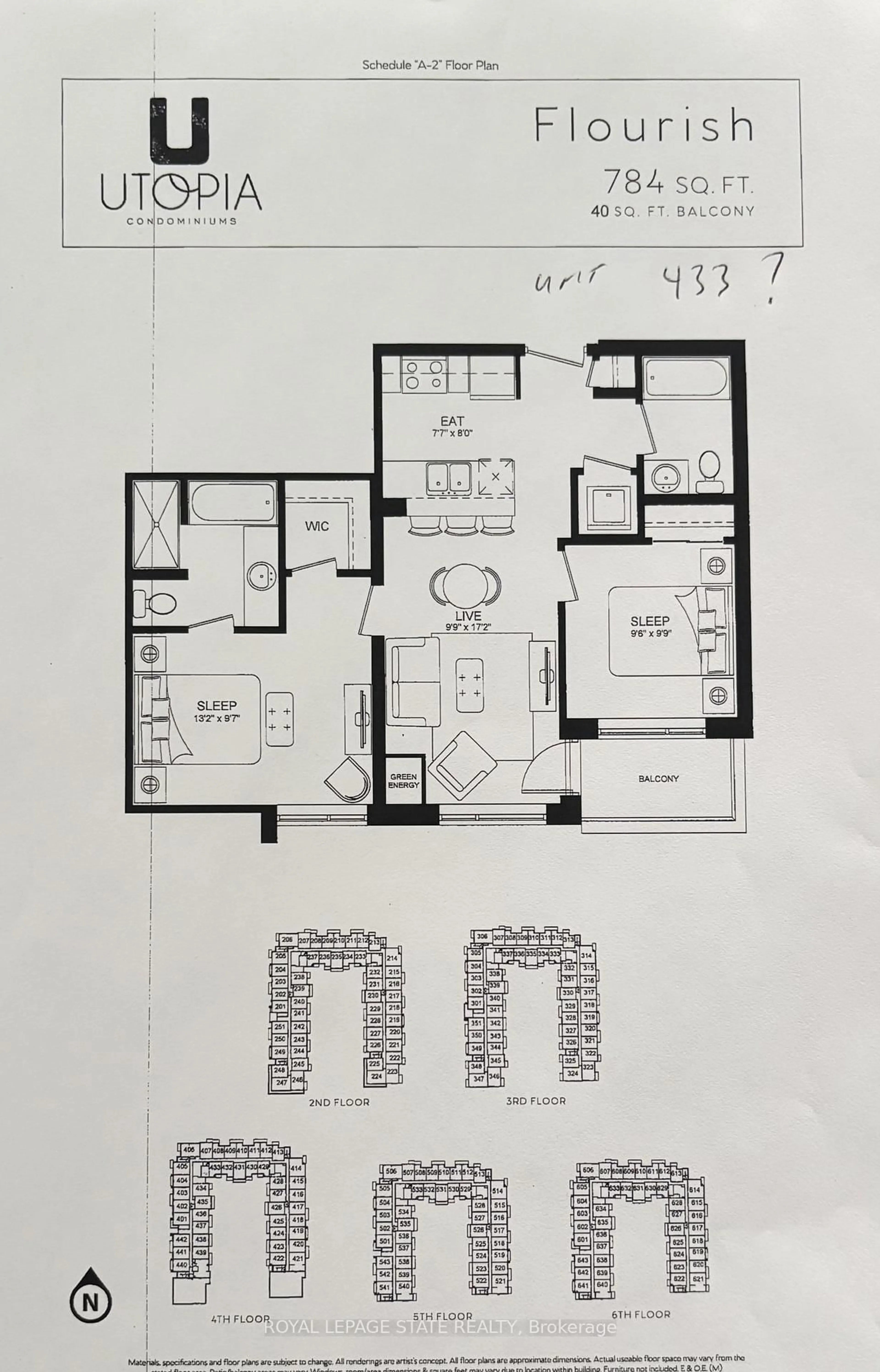 Floor plan for 5055 Greenlane Rd #433, Lincoln Ontario L0R 1B3