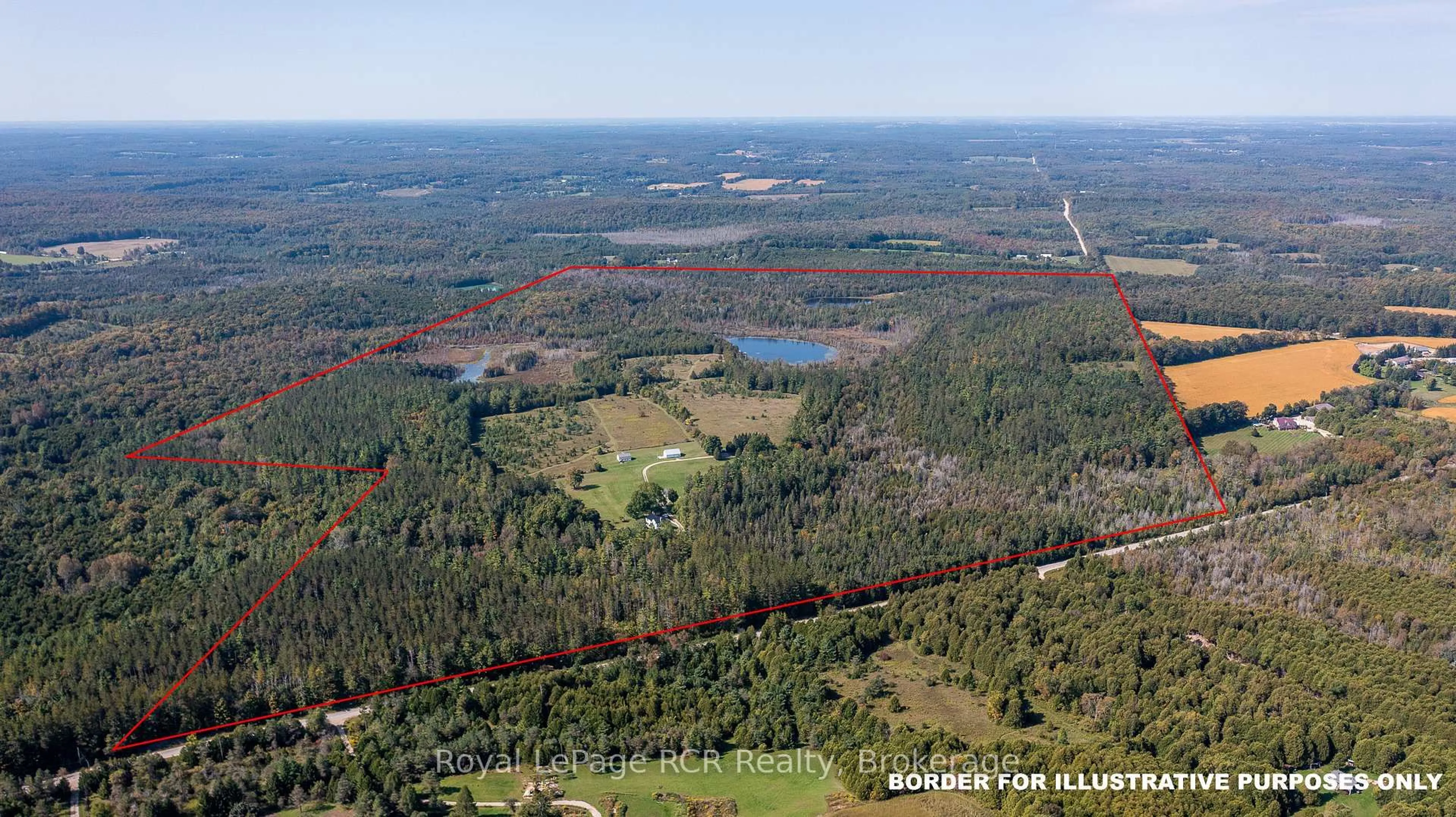 A pic from outside/outdoor area/front of a property/back of a property/a pic from drone, forest/trees view for 716612 West Back Line, Chatsworth Ontario N0H 1R0