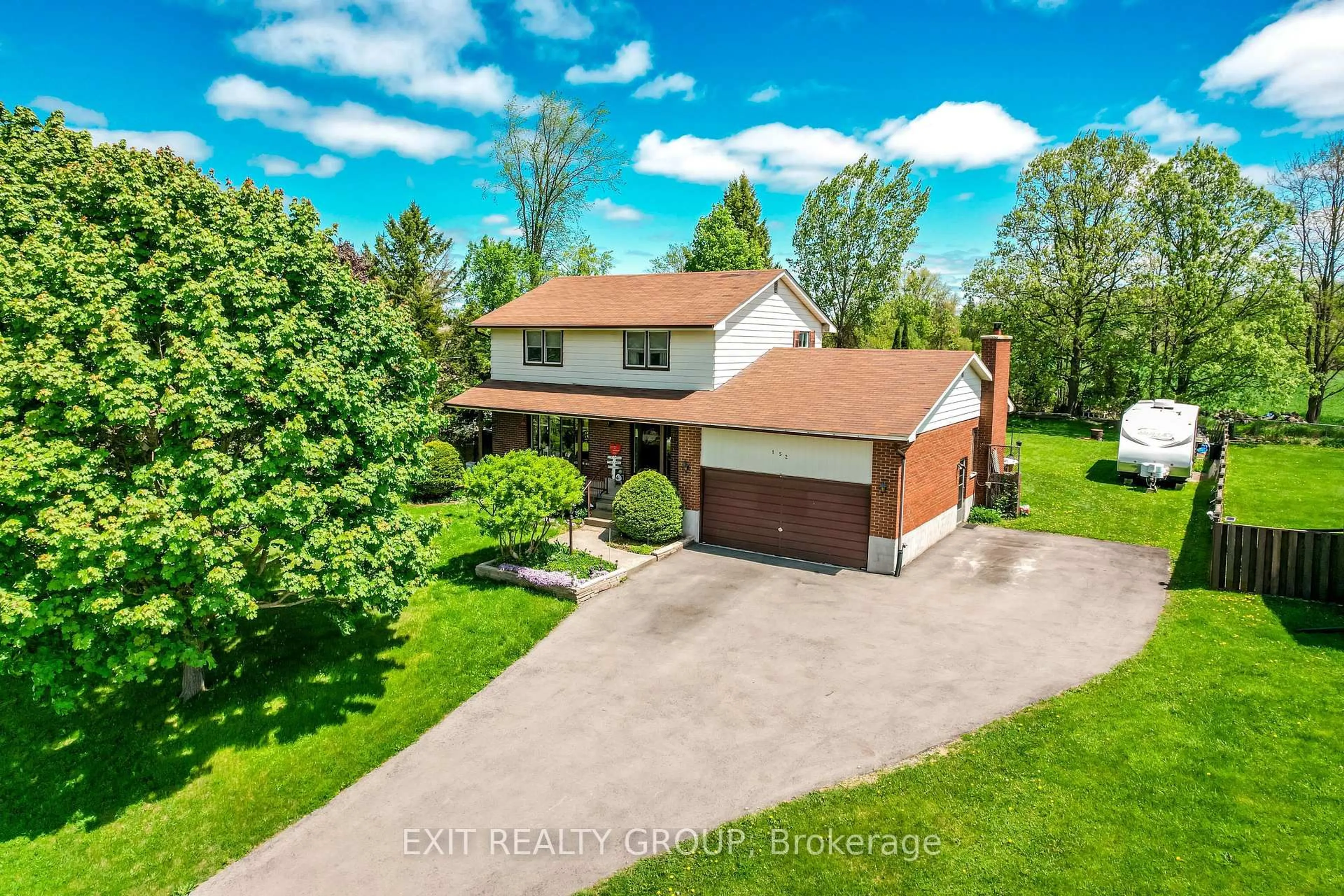 A pic from outside/outdoor area/front of a property/back of a property/a pic from drone, street for 152 Chatterton Valley Cres, Quinte West Ontario K0K 2B0