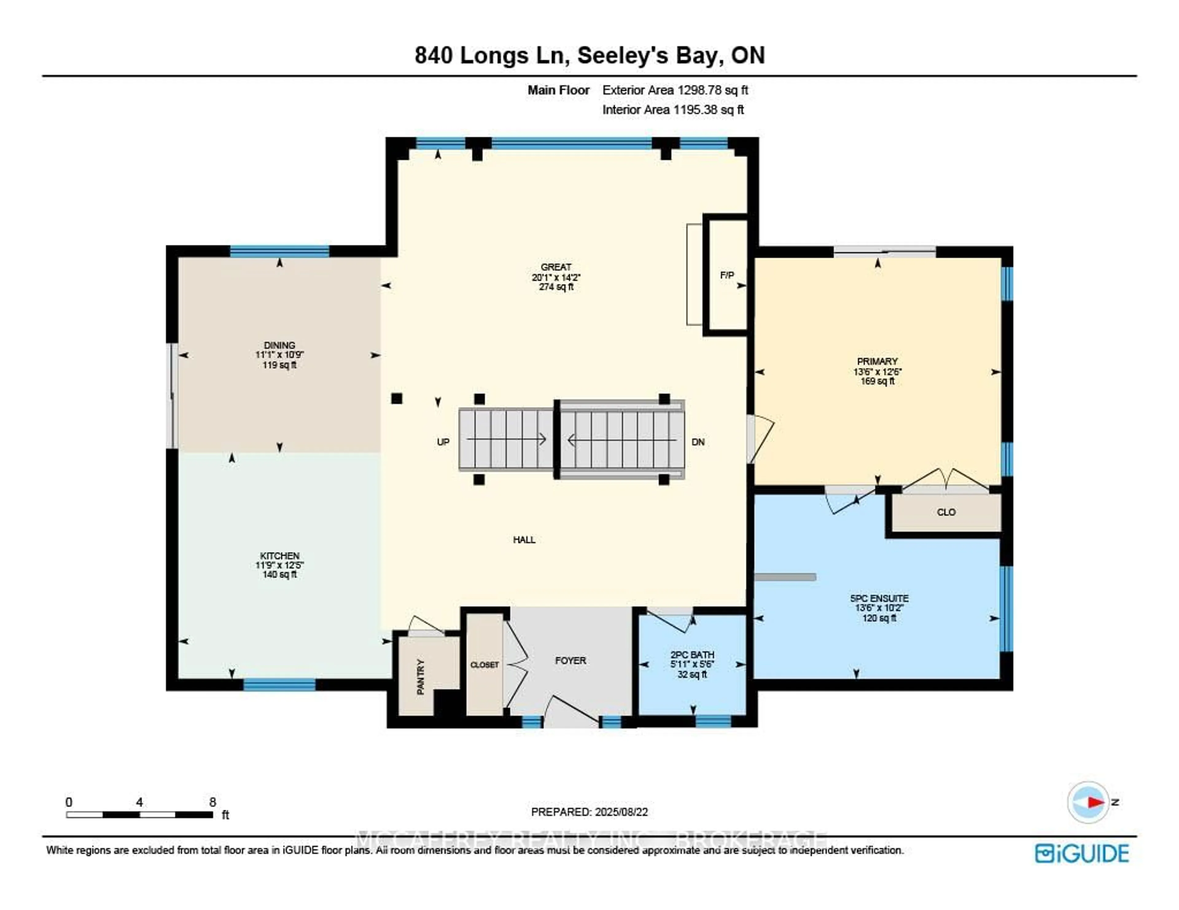 Floor plan for 840 Longs Lane, Front of Leeds & Seeleys Bay Ontario K0H 2N0