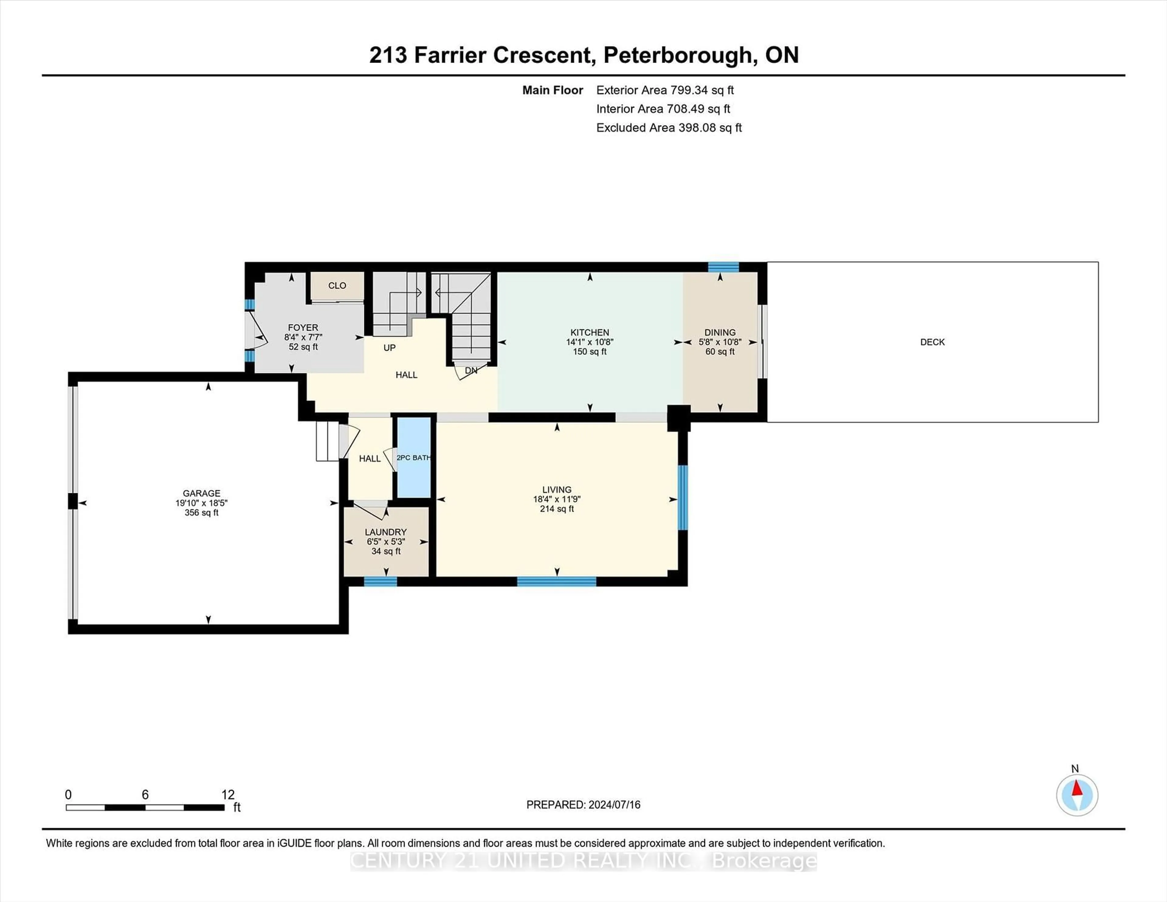 Floor plan for 213 Farrier Cres, Peterborough Ontario K9L 0A6