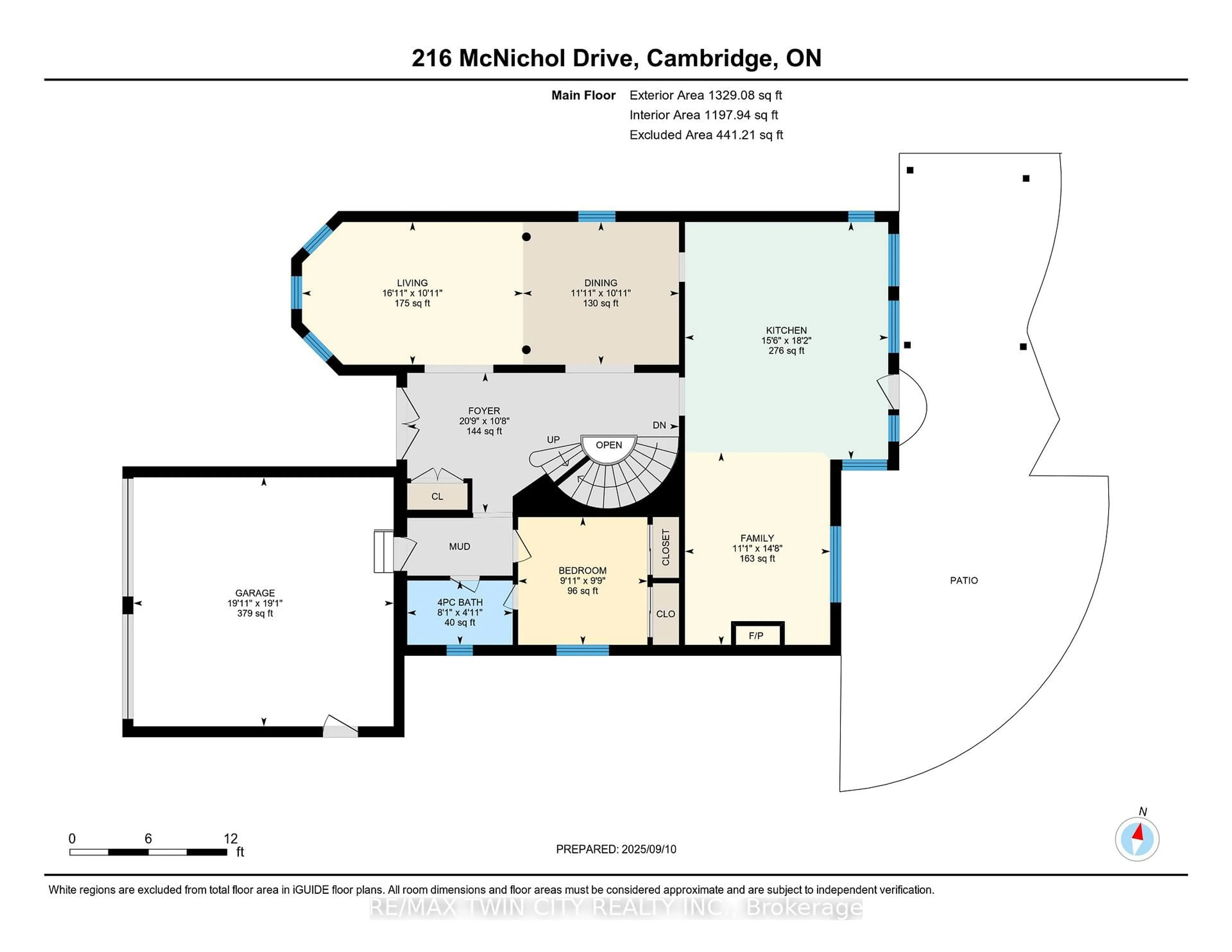 Floor plan for 216 Mcnichol Dr, Cambridge Ontario N1P 1J3