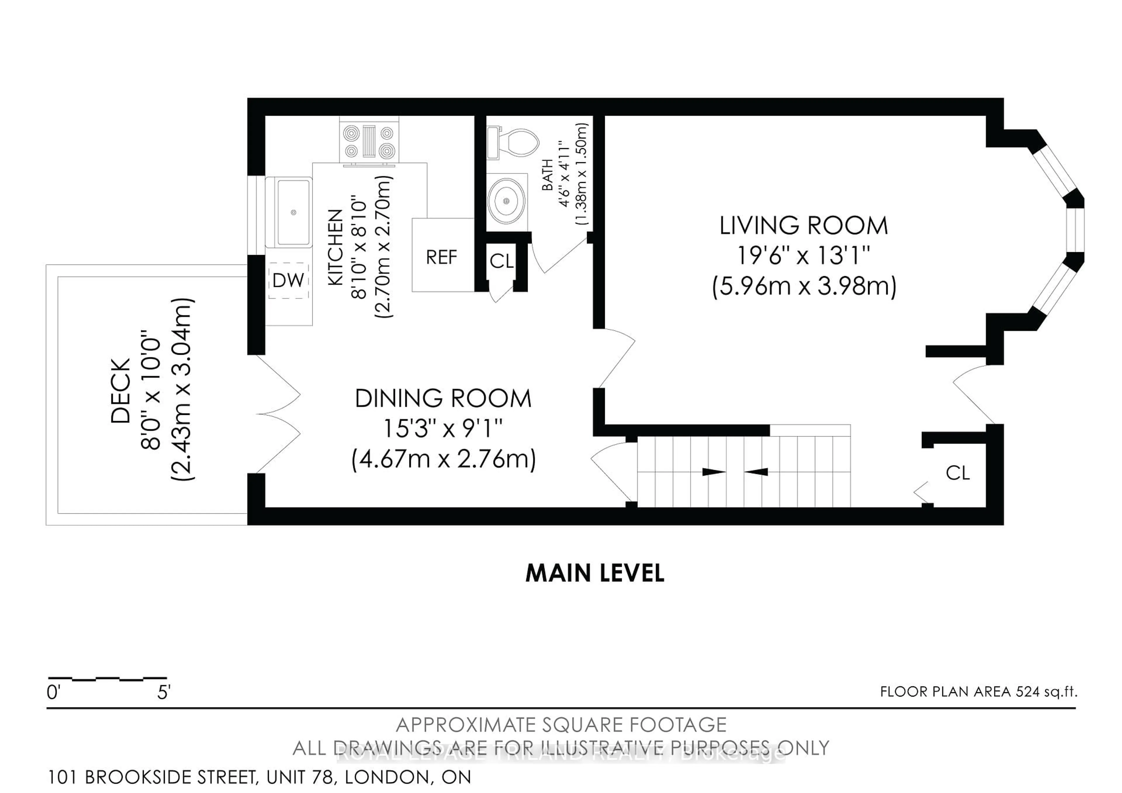 Floor plan for 101 Brookside St #78, London South Ontario N5Z 5C9
