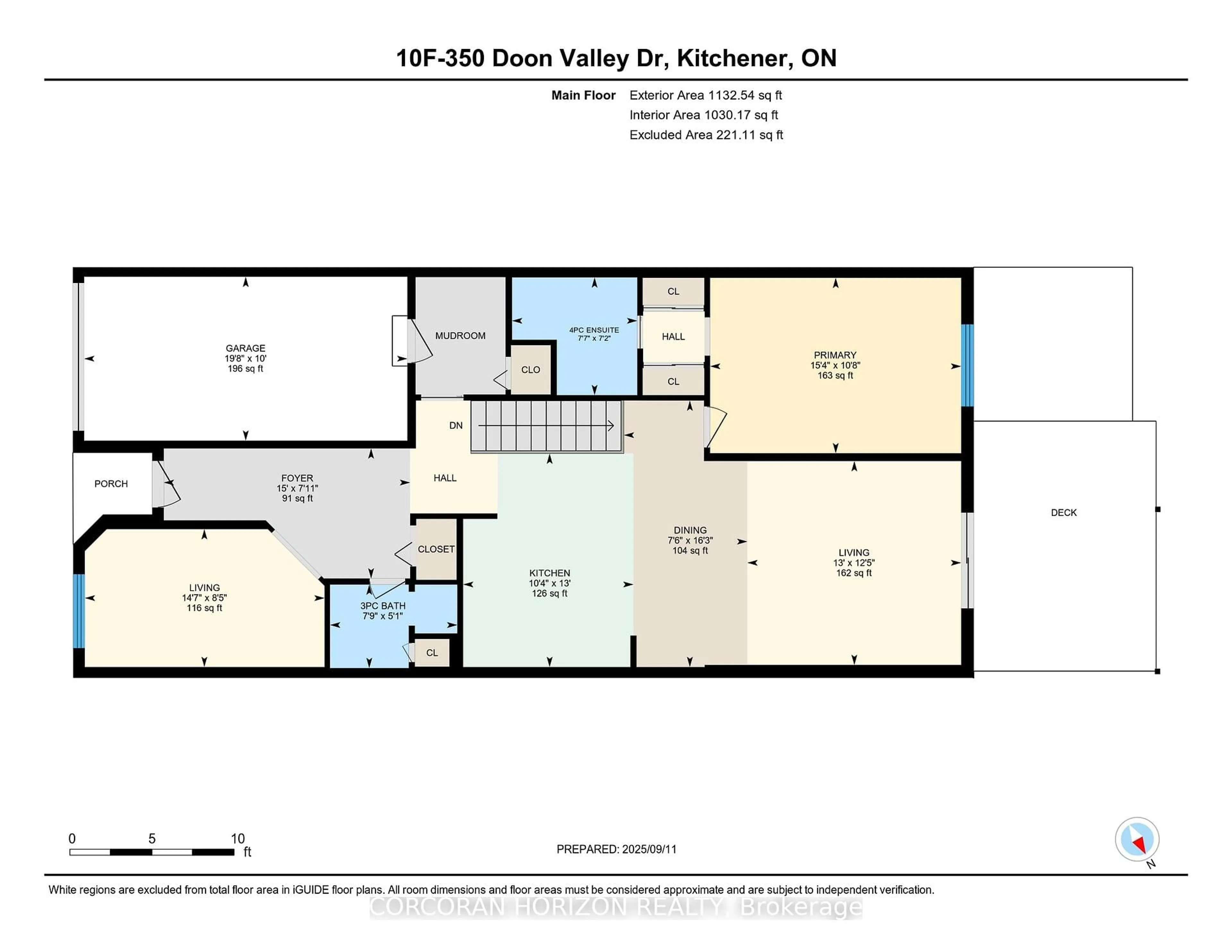Floor plan for 350 Doon Valley Dr #10F, Kitchener Ontario N2P 2M9