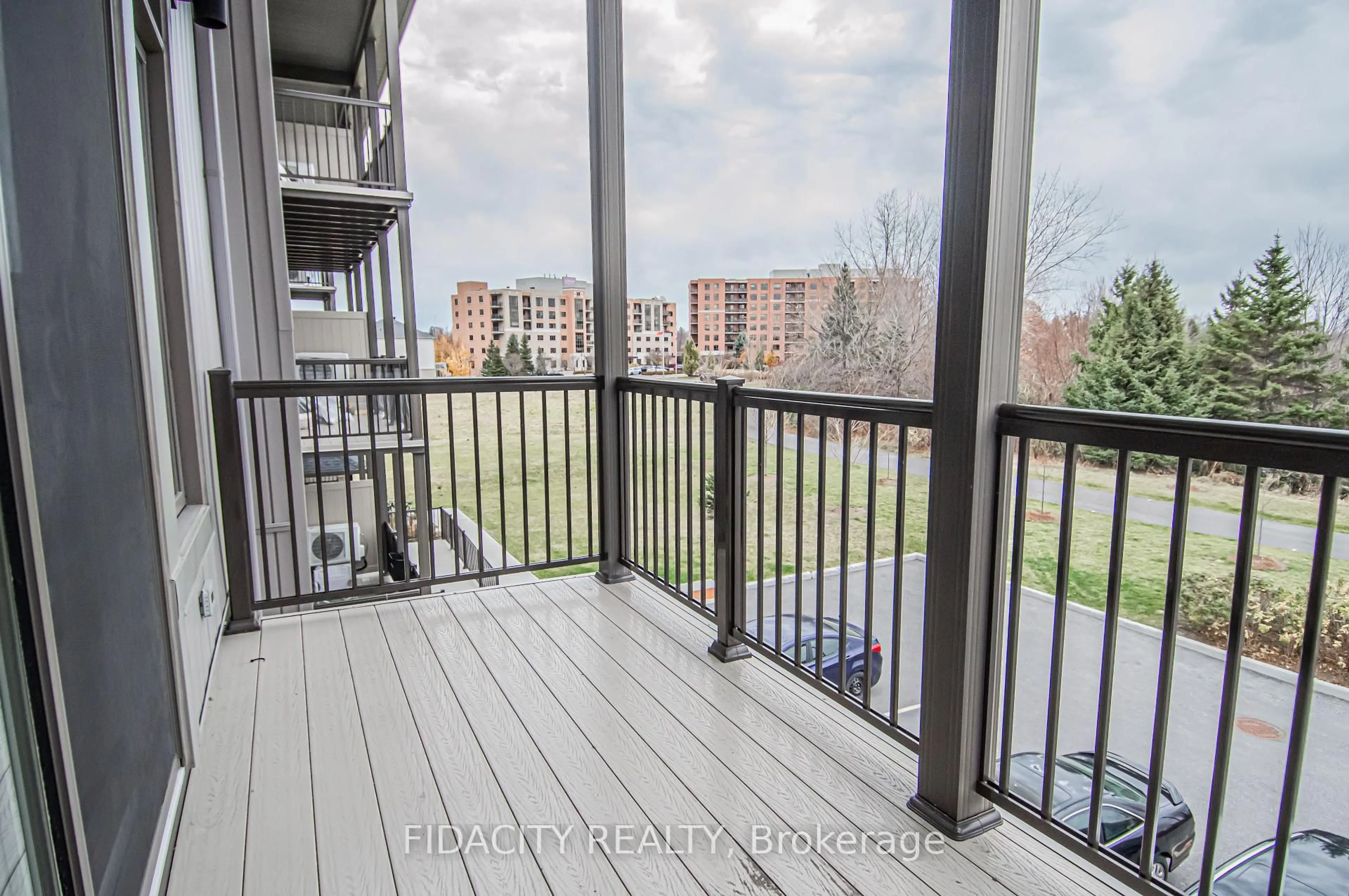 Balcony in the apartment, water/lake/river/ocean view for 225 Citiplace Dr #F, Ottawa Ontario K2E 0A8