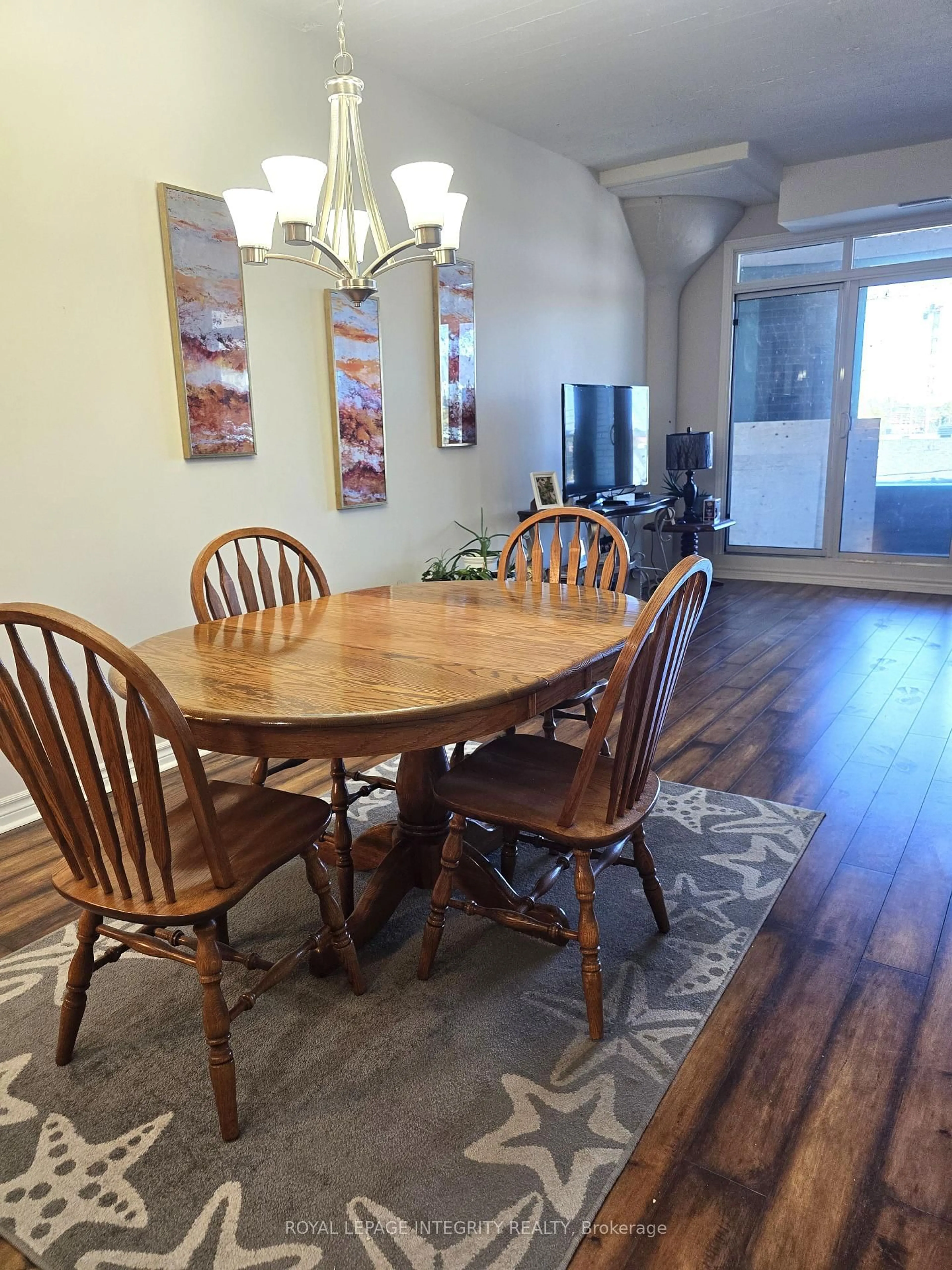 Dining room, wood/laminate floor for 710 Cotton Mill St #306, Cornwall Ontario K6H 7L3