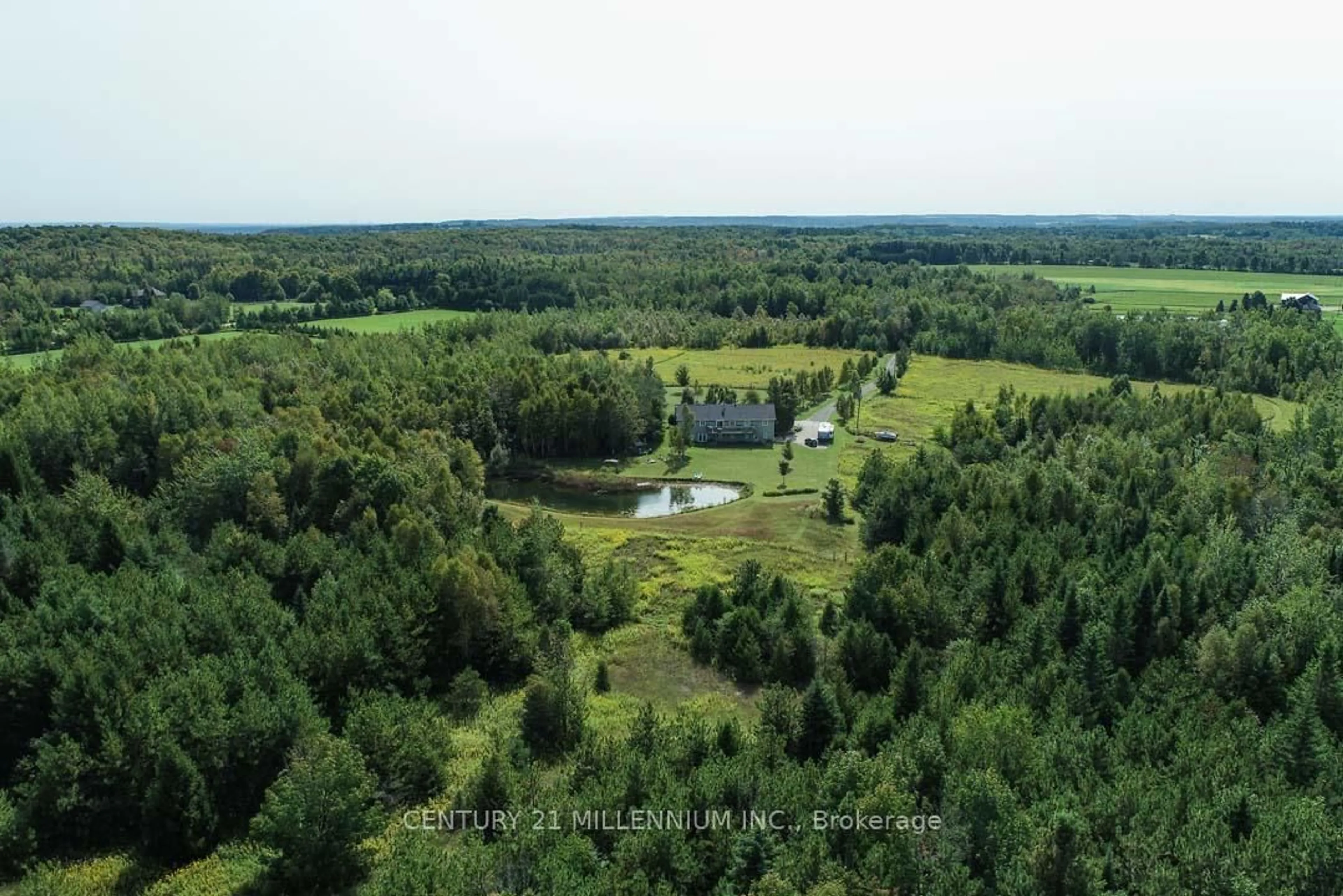 A pic from outside/outdoor area/front of a property/back of a property/a pic from drone, forest/trees view for 387091 20th Sdrd, Mono Ontario L9W 6V5