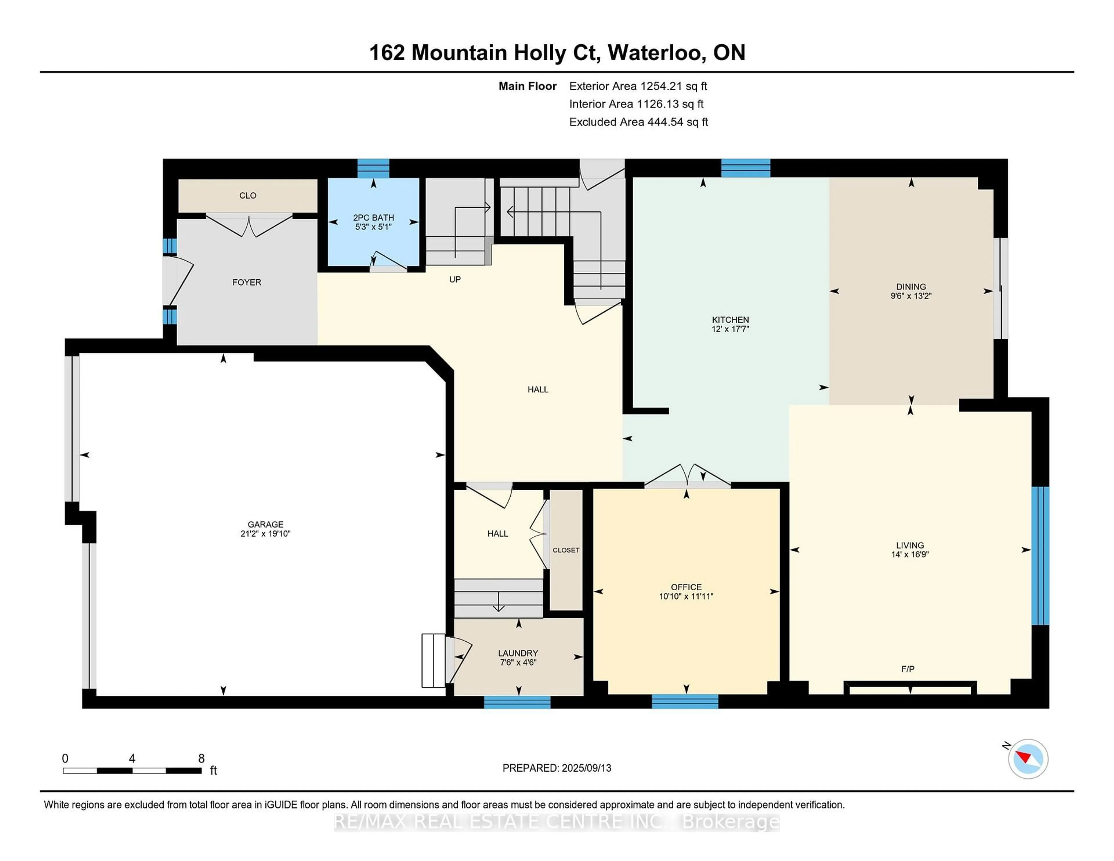 Floor plan for 162 Mountain Holly Crt, Waterloo Ontario N2V 0E1