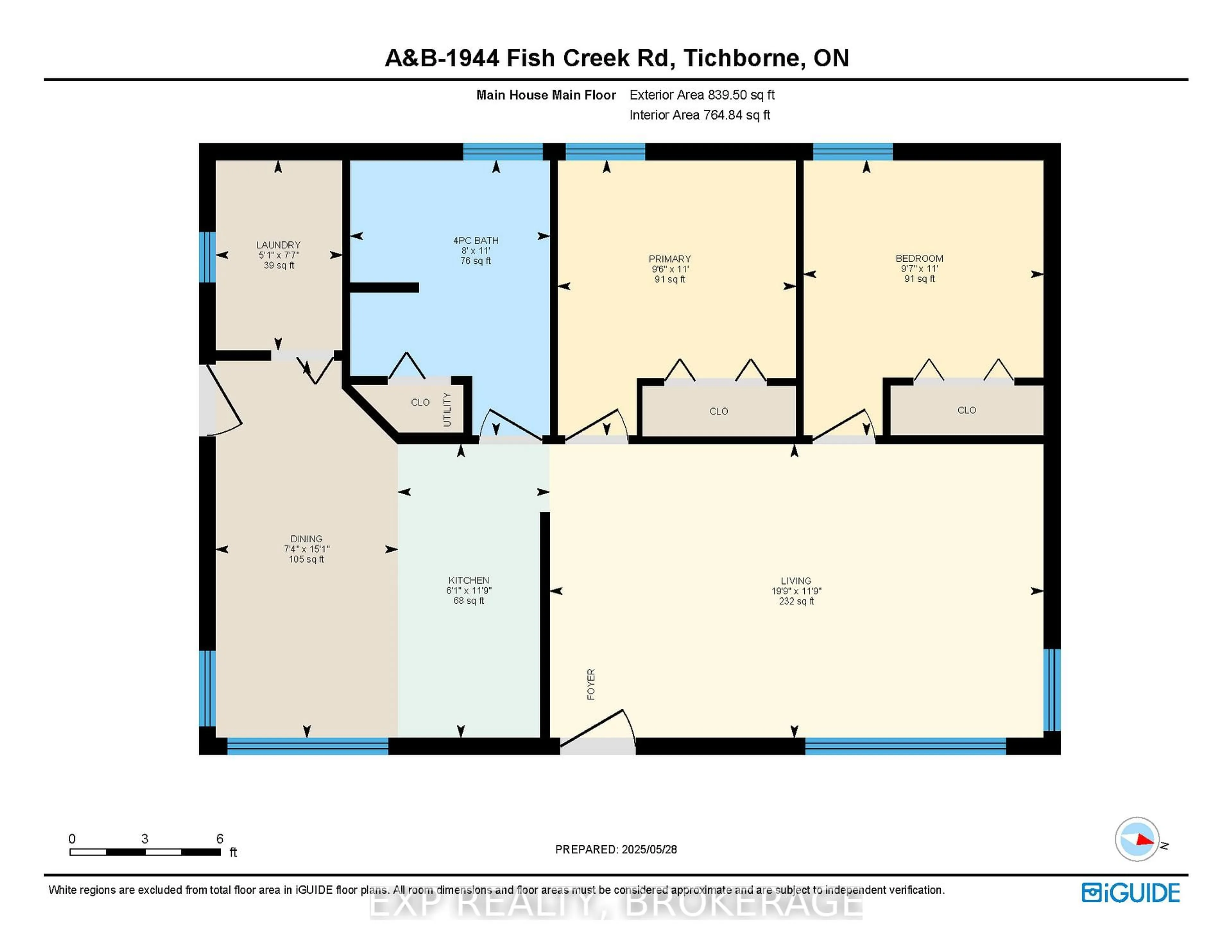 Floor plan for 1944A-1944B FISH CREEK Rd, Tichborne Ontario K0H 2V0