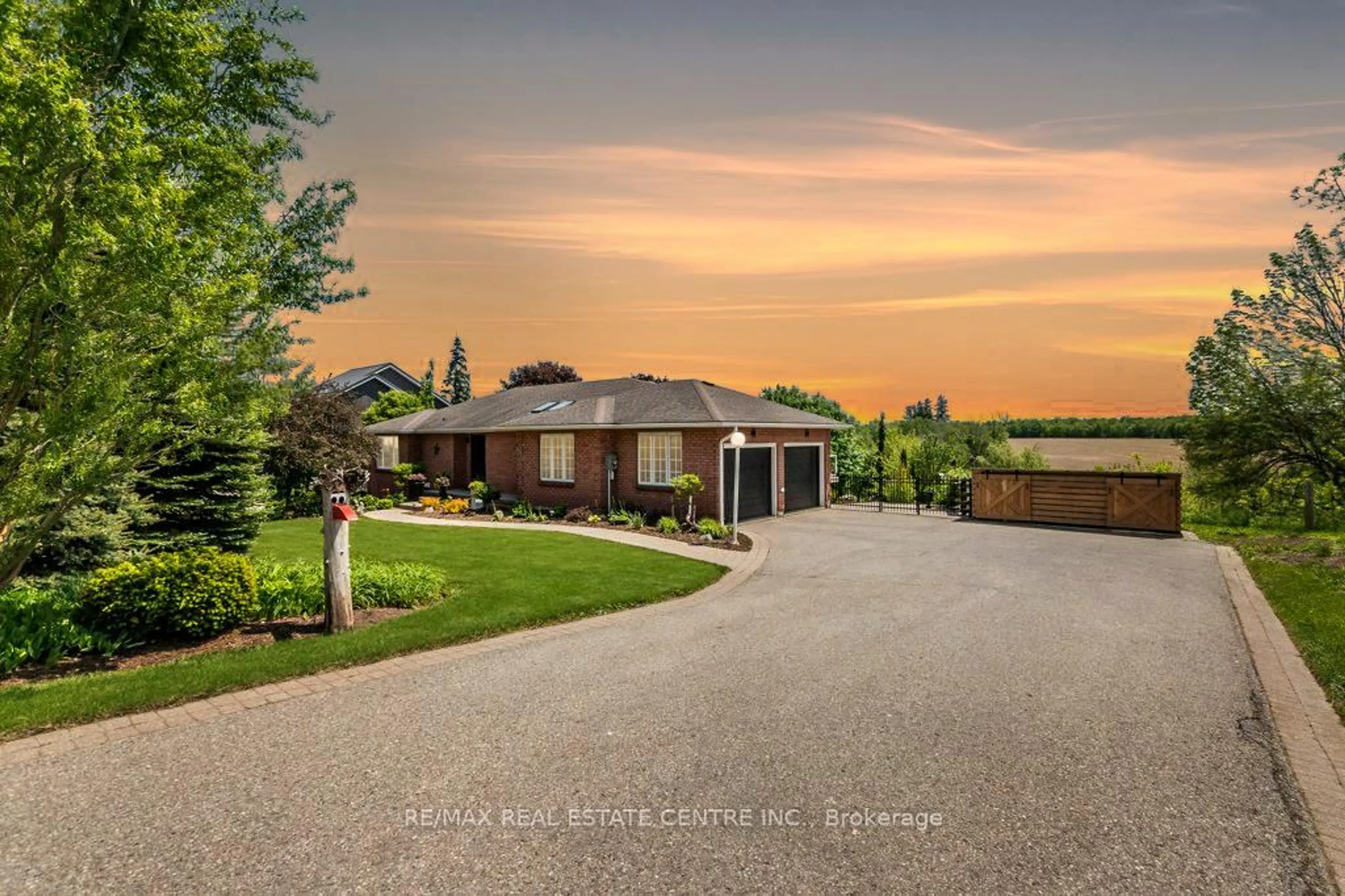 A pic from outside/outdoor area/front of a property/back of a property/a pic from drone, street for 3207 Perth Line 26 Line, Stratford Ontario N5A 6S3