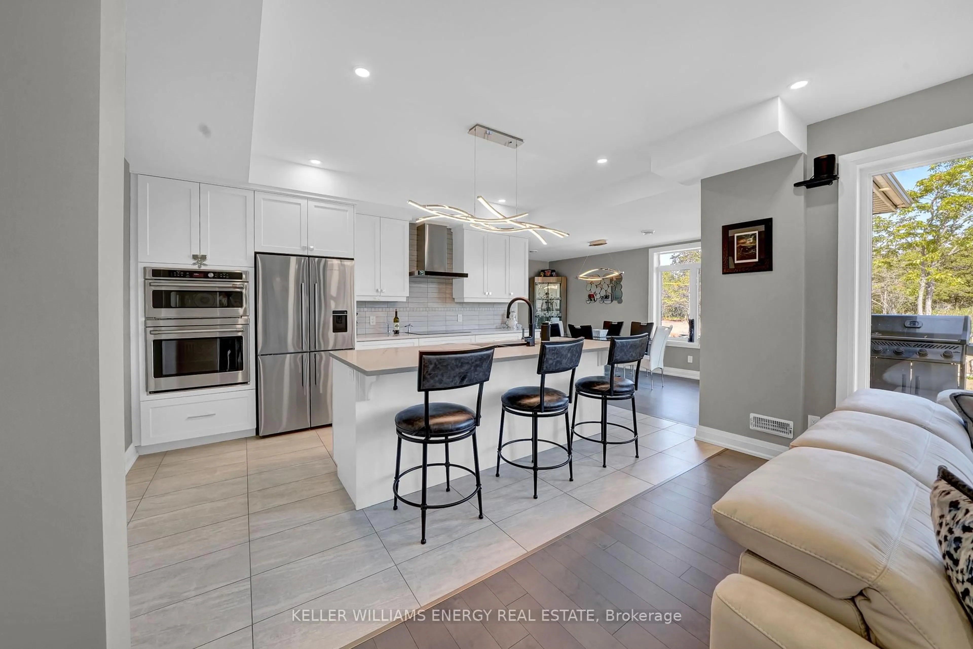 Open concept kitchen, ceramic/tile floor for 108 Foster Rd, Prince Edward County Ontario K0K 1W0