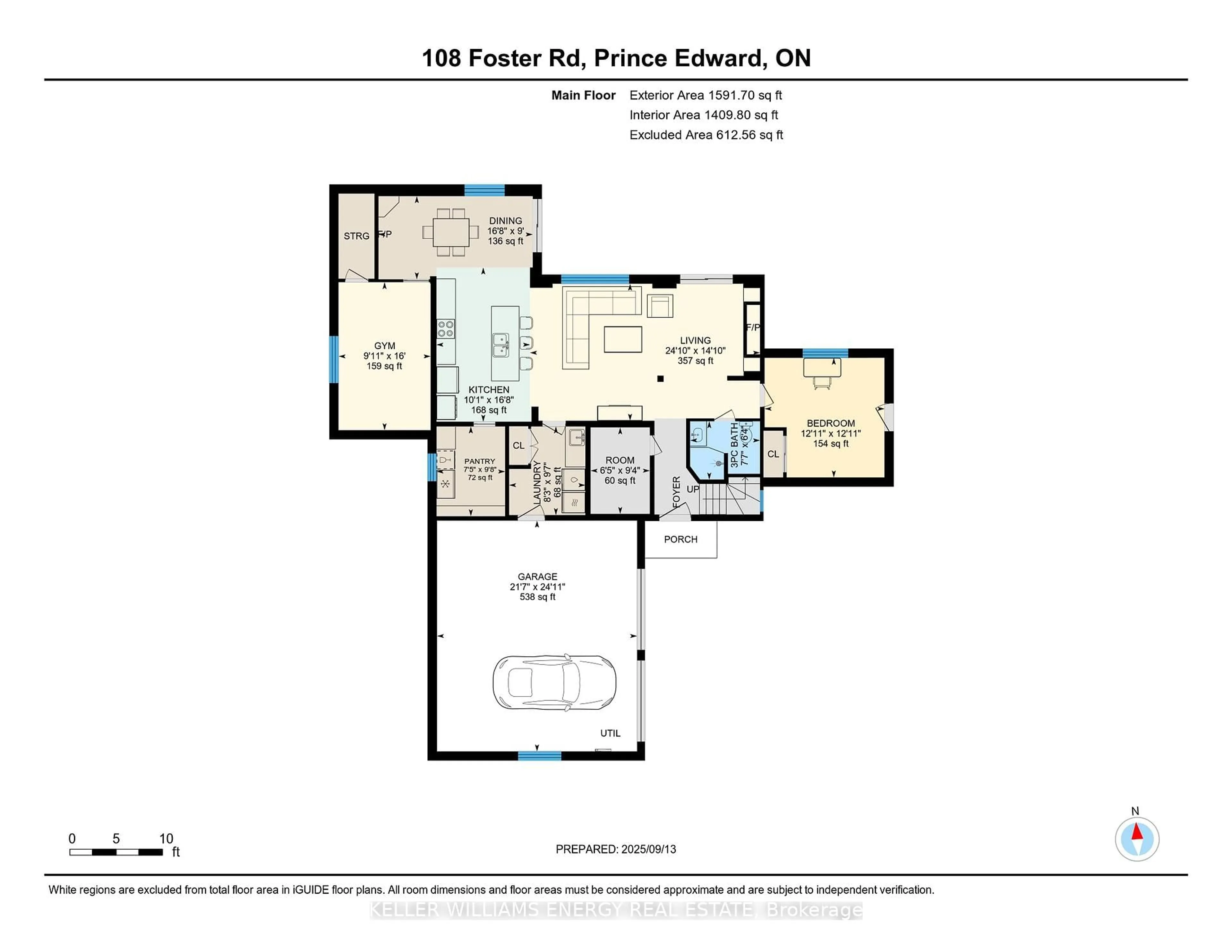 Floor plan for 108 Foster Rd, Prince Edward County Ontario K0K 1W0