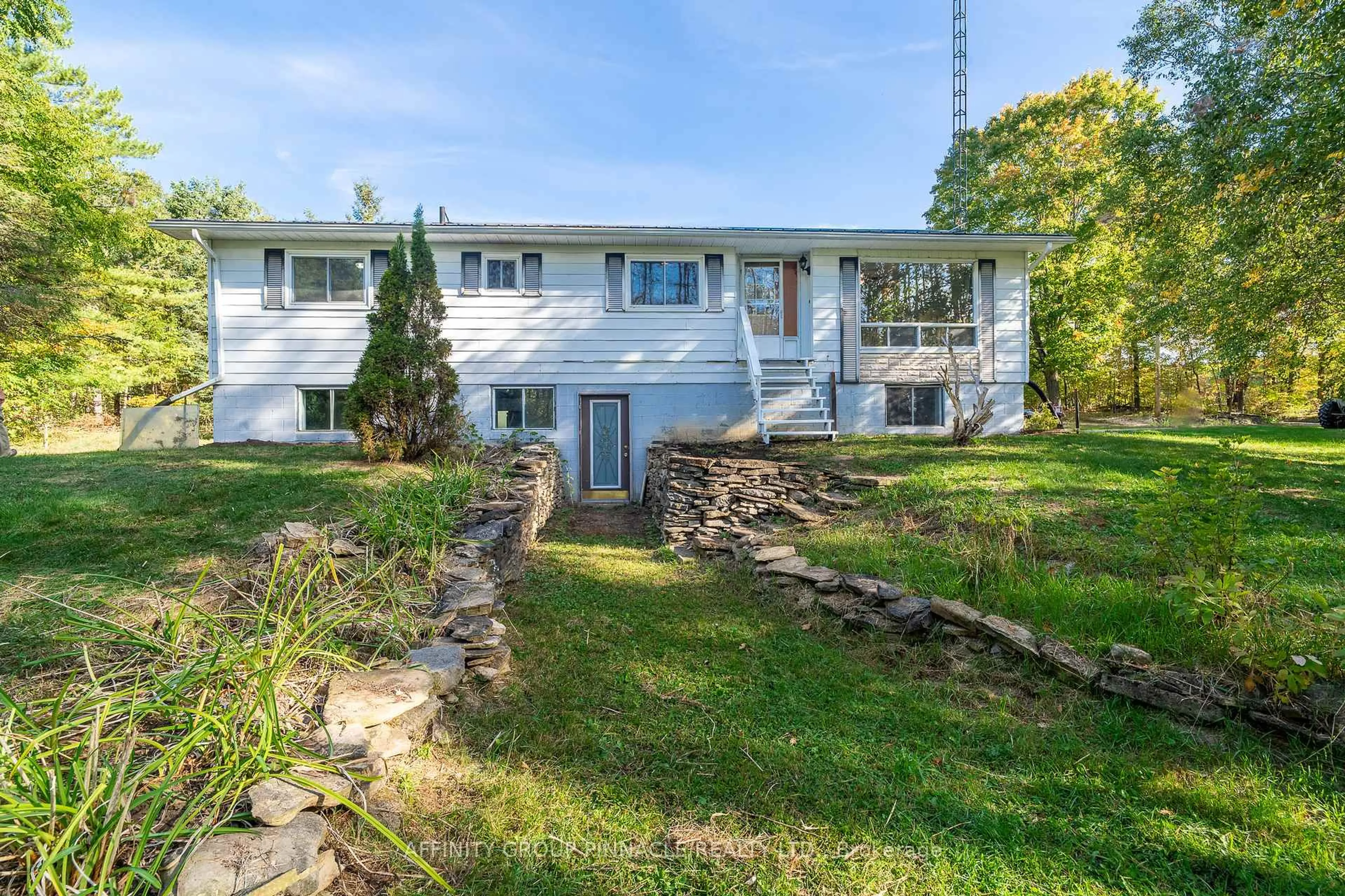 A pic from outside/outdoor area/front of a property/back of a property/a pic from drone, unknown for 16 Sticky Lane, Kawartha Lakes Ontario K0M 1K0