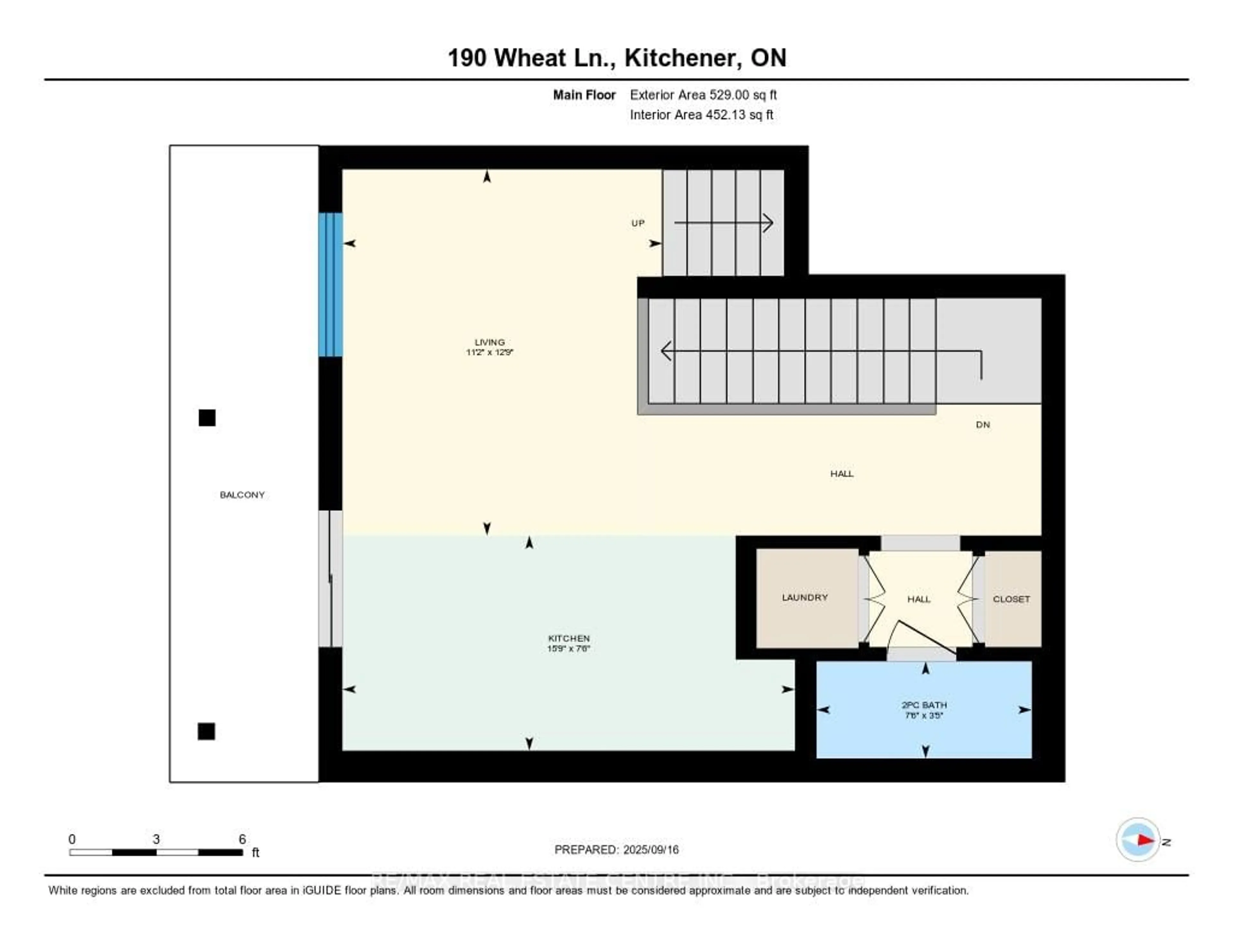 Floor plan for 190 Wheat Lane, Kitchener Ontario N2R 0R4