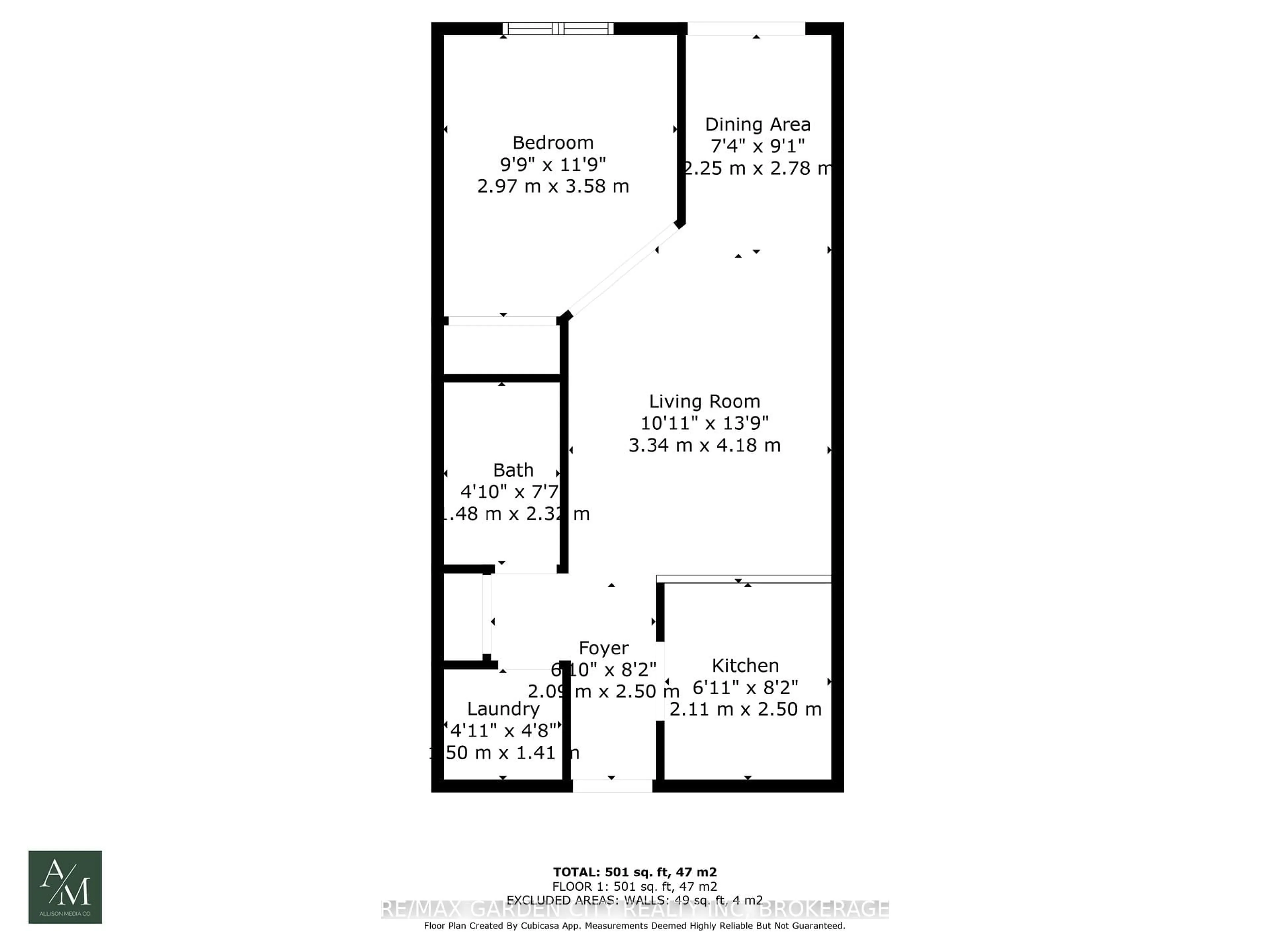 Floor plan for 3420 Frederick Ave #106, Lincoln Ontario L0R 2C0