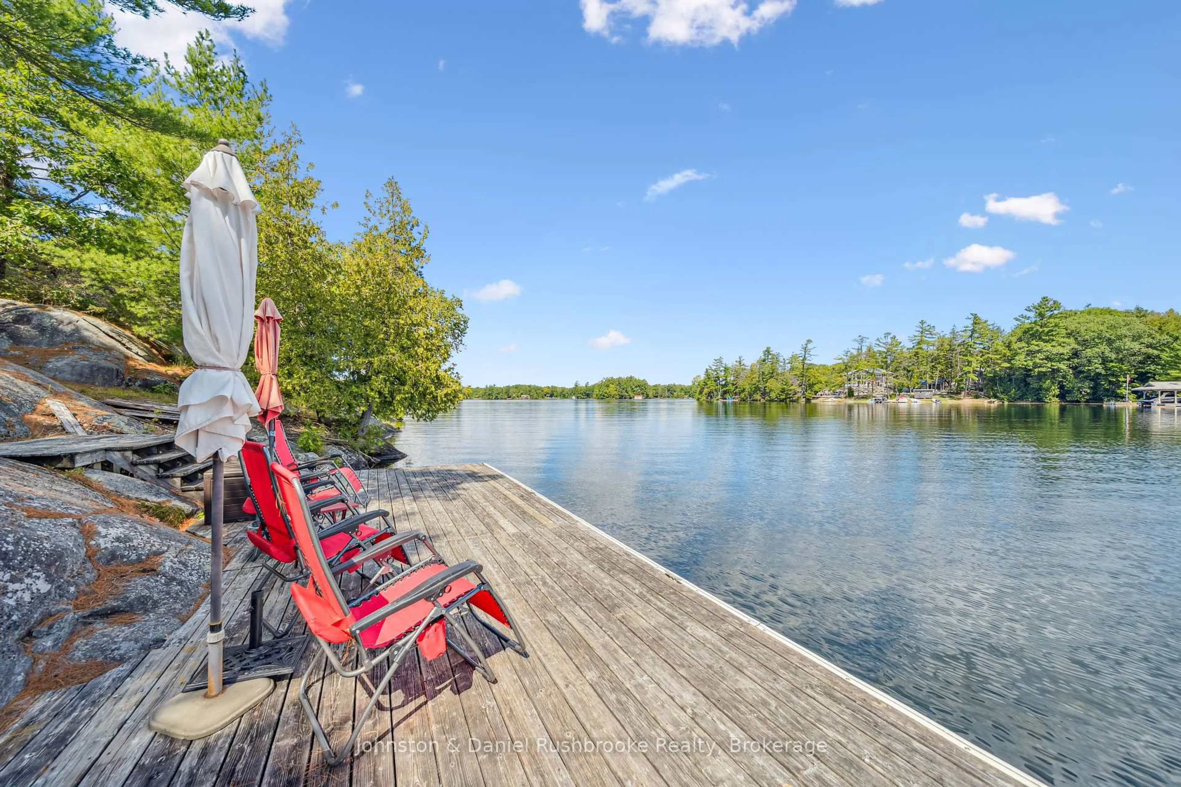 Patio, water/lake/river/ocean view for 148 Smooth Rock Rd, Georgian Bay Ontario L0K 1S0
