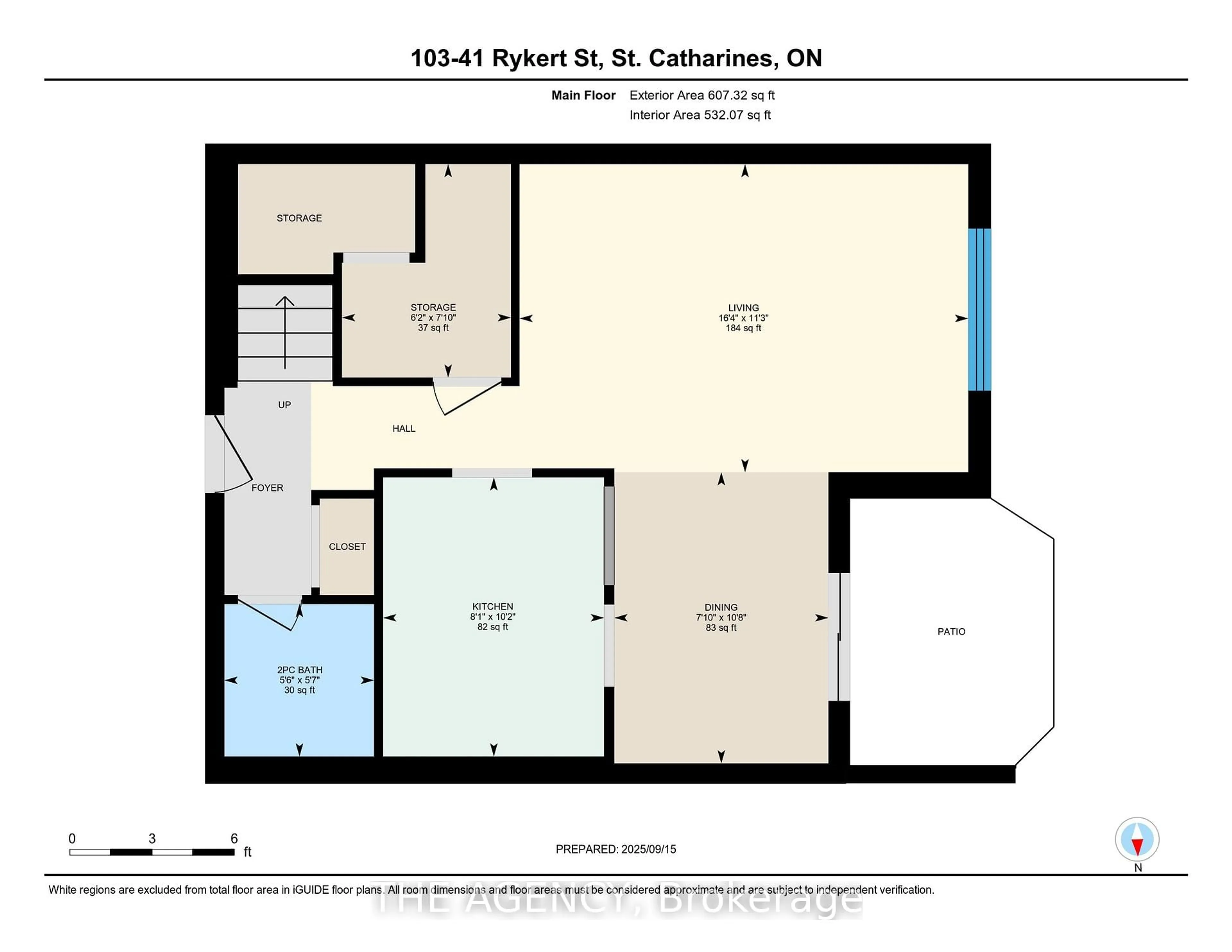 Floor plan for 41 Rykert St #103, St. Catharines Ontario L2S 1Z2