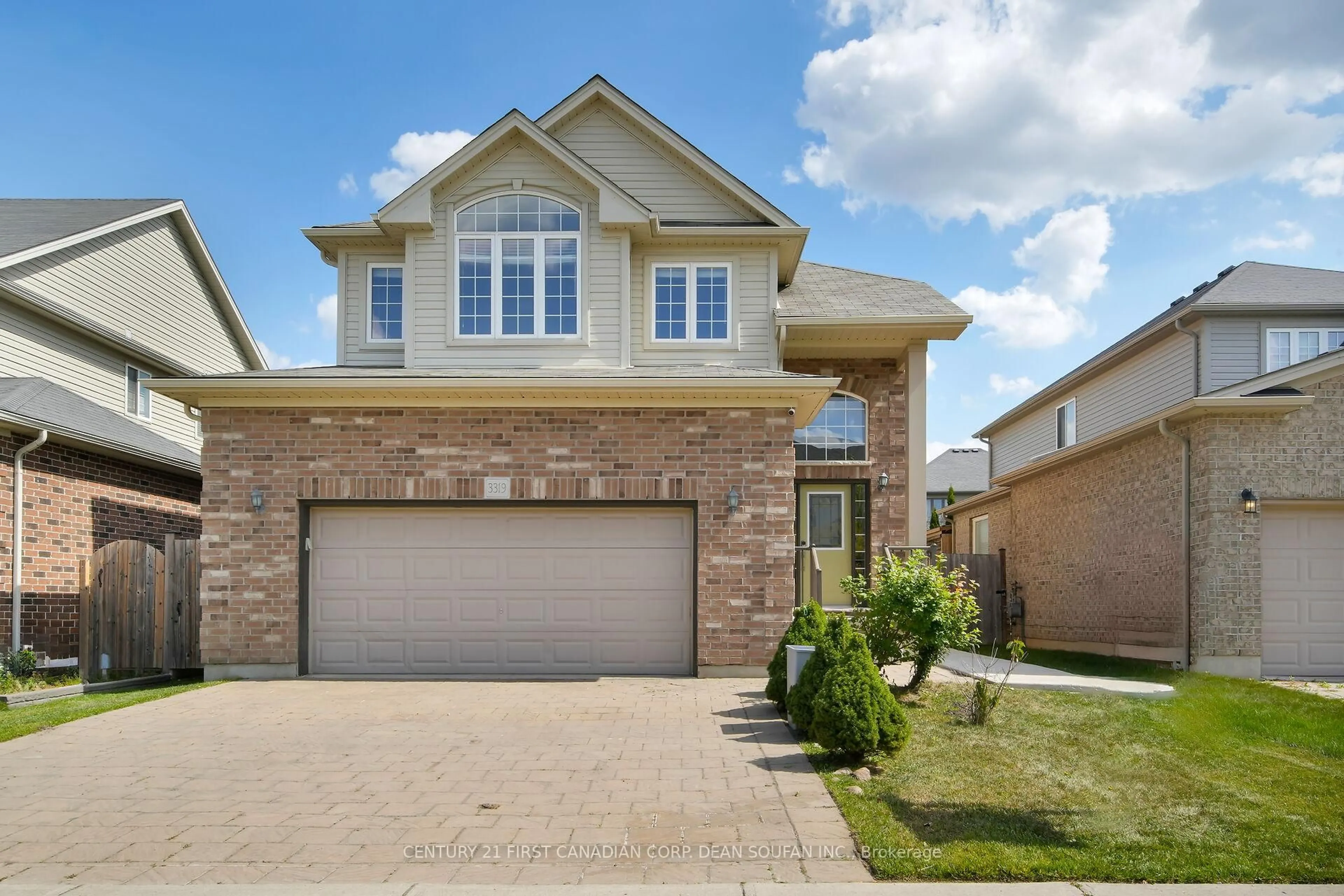 Home with brick exterior material, street for 3319 Jinnies Way, London South Ontario N6L 0C5