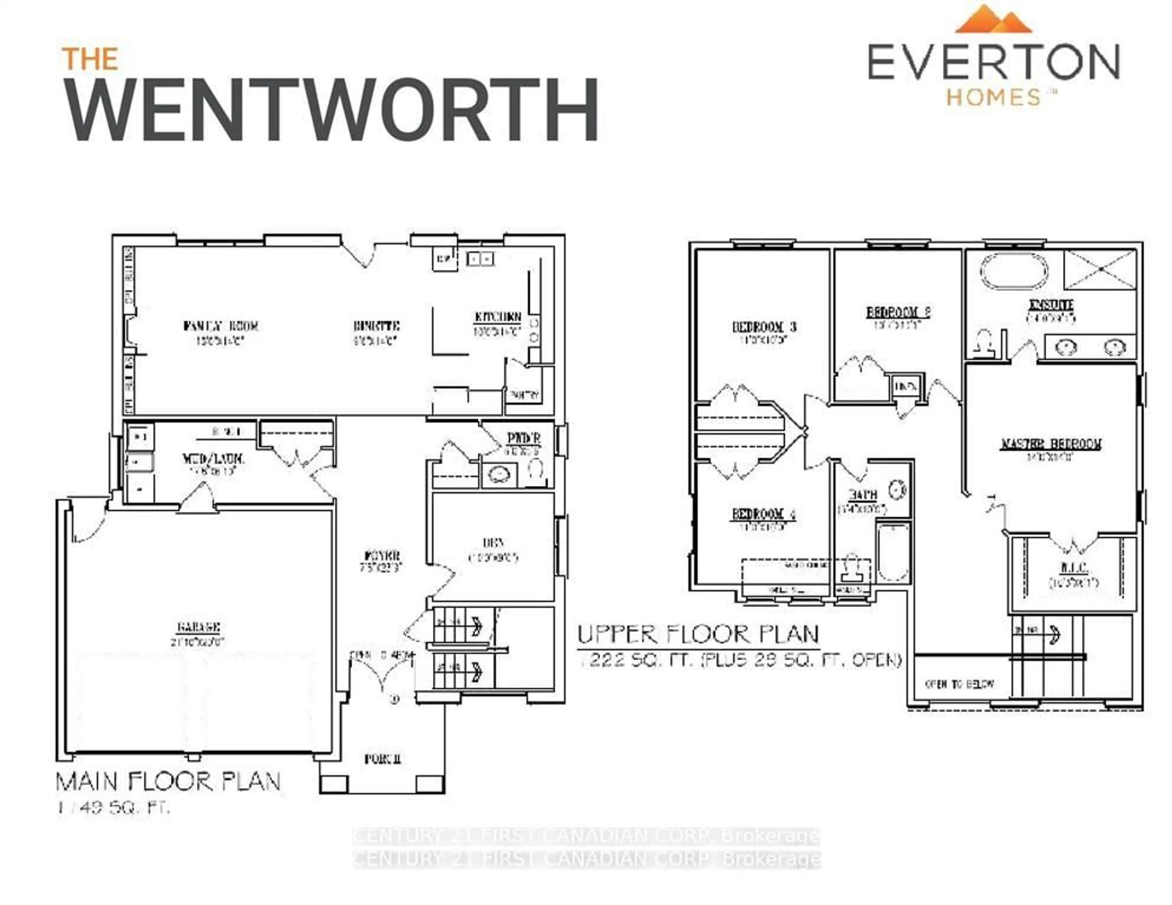 Floor plan for LOT 19 Linkway Blvd, London South Ontario N6K 0K9