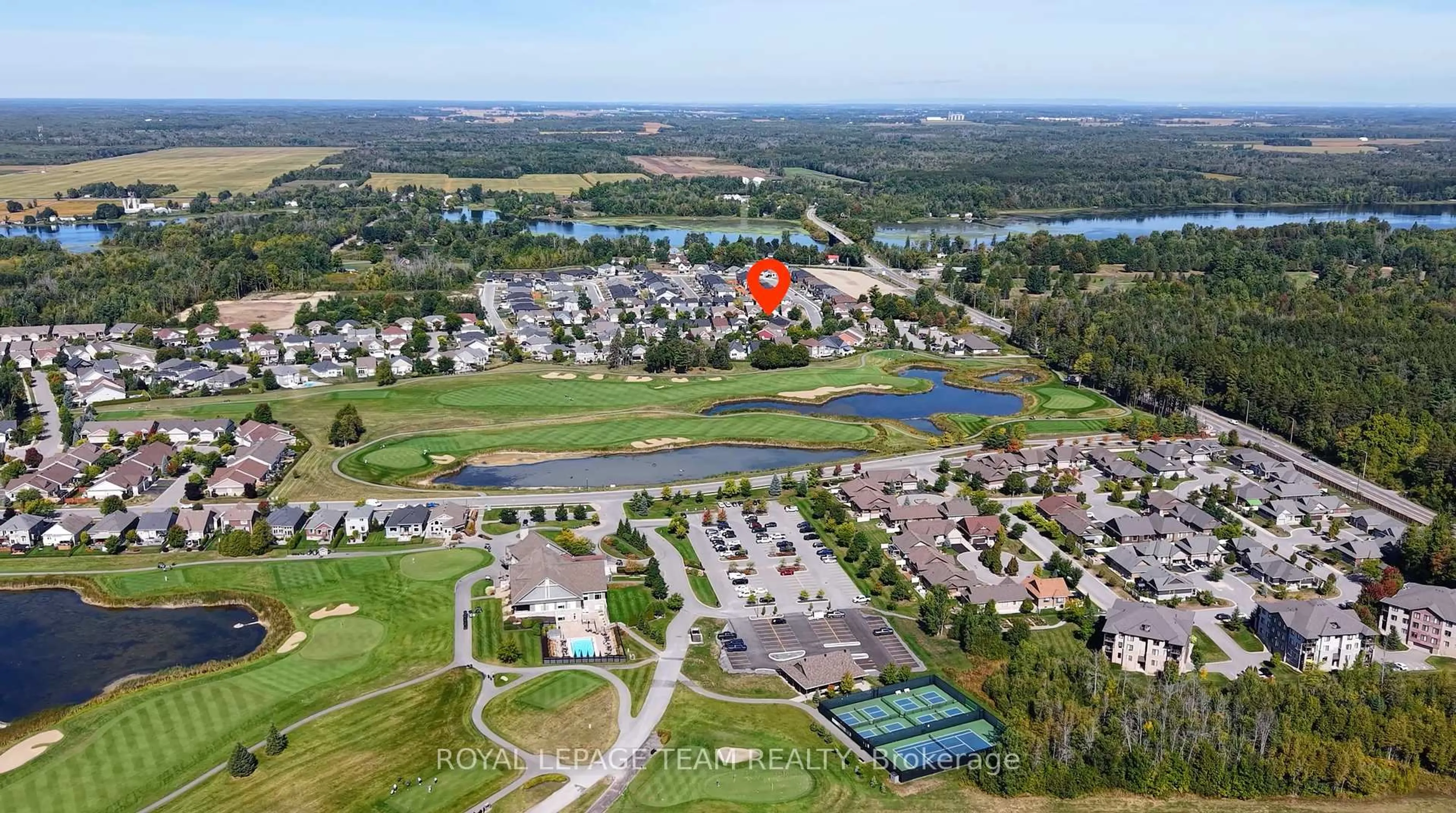 A pic from outside/outdoor area/front of a property/back of a property/a pic from drone, water/lake/river/ocean view for 165 Bonnyley Cres, North Grenville Ontario K0G 1J0