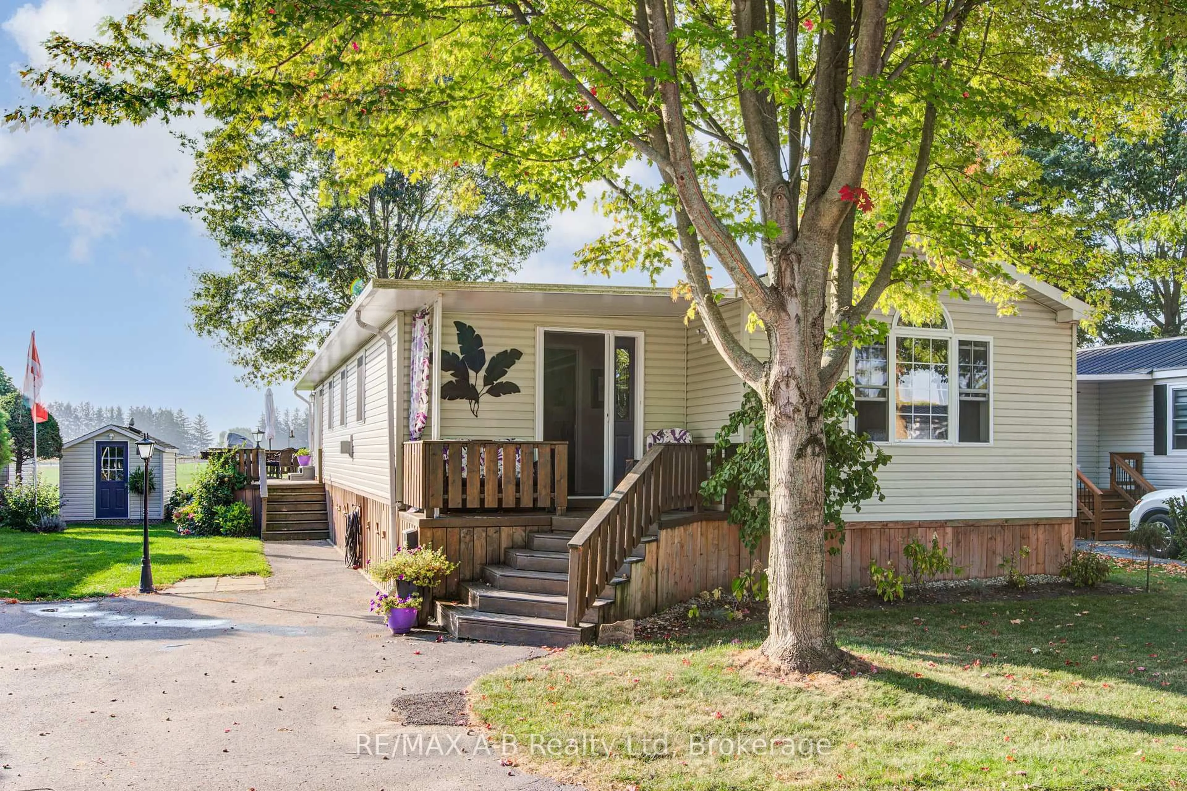 Home with vinyl exterior material, street for 316489 31st Line #959, Zorra Ontario N0J 1J0