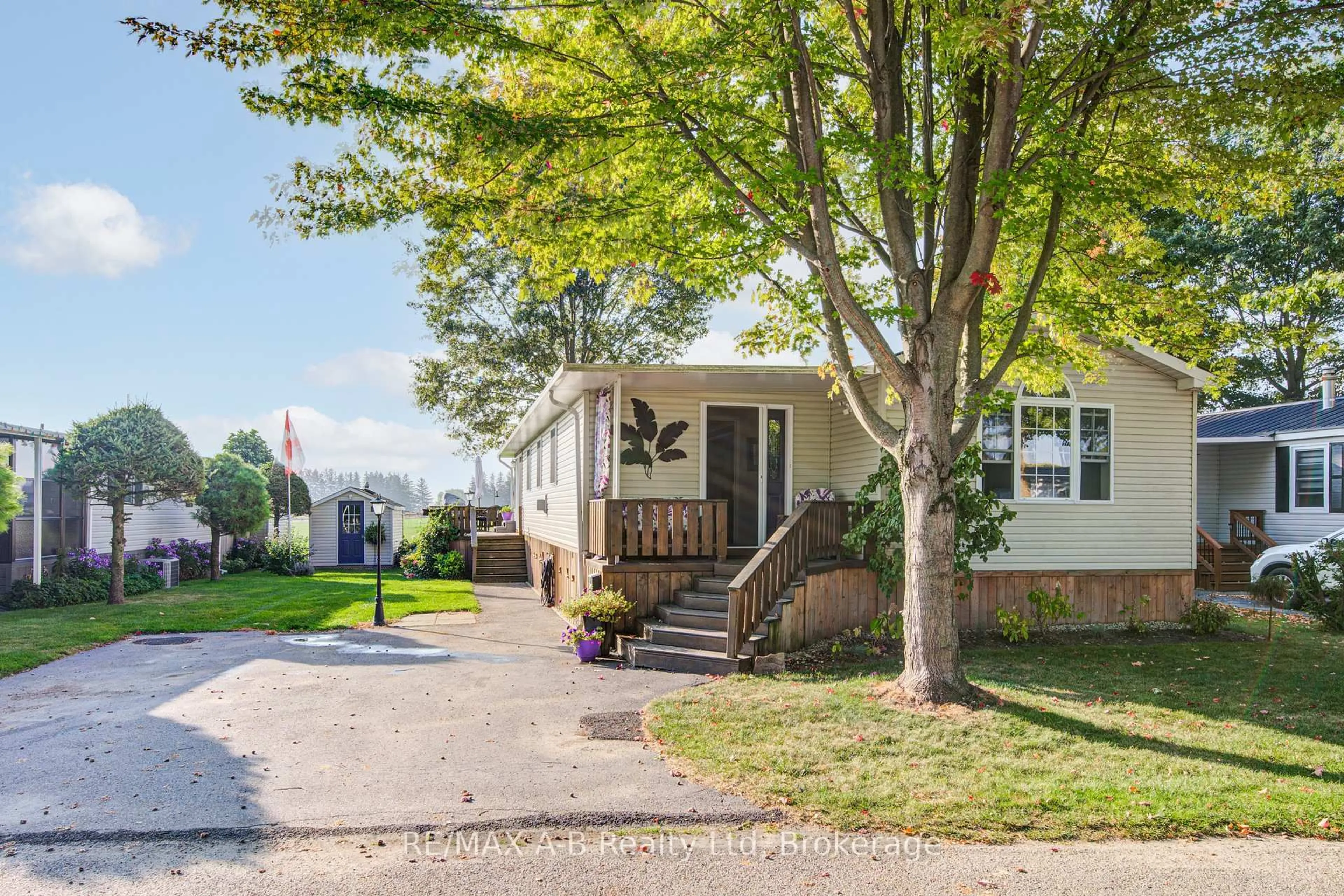 Home with vinyl exterior material, street for 316489 31st Line #959, Zorra Ontario N0J 1J0